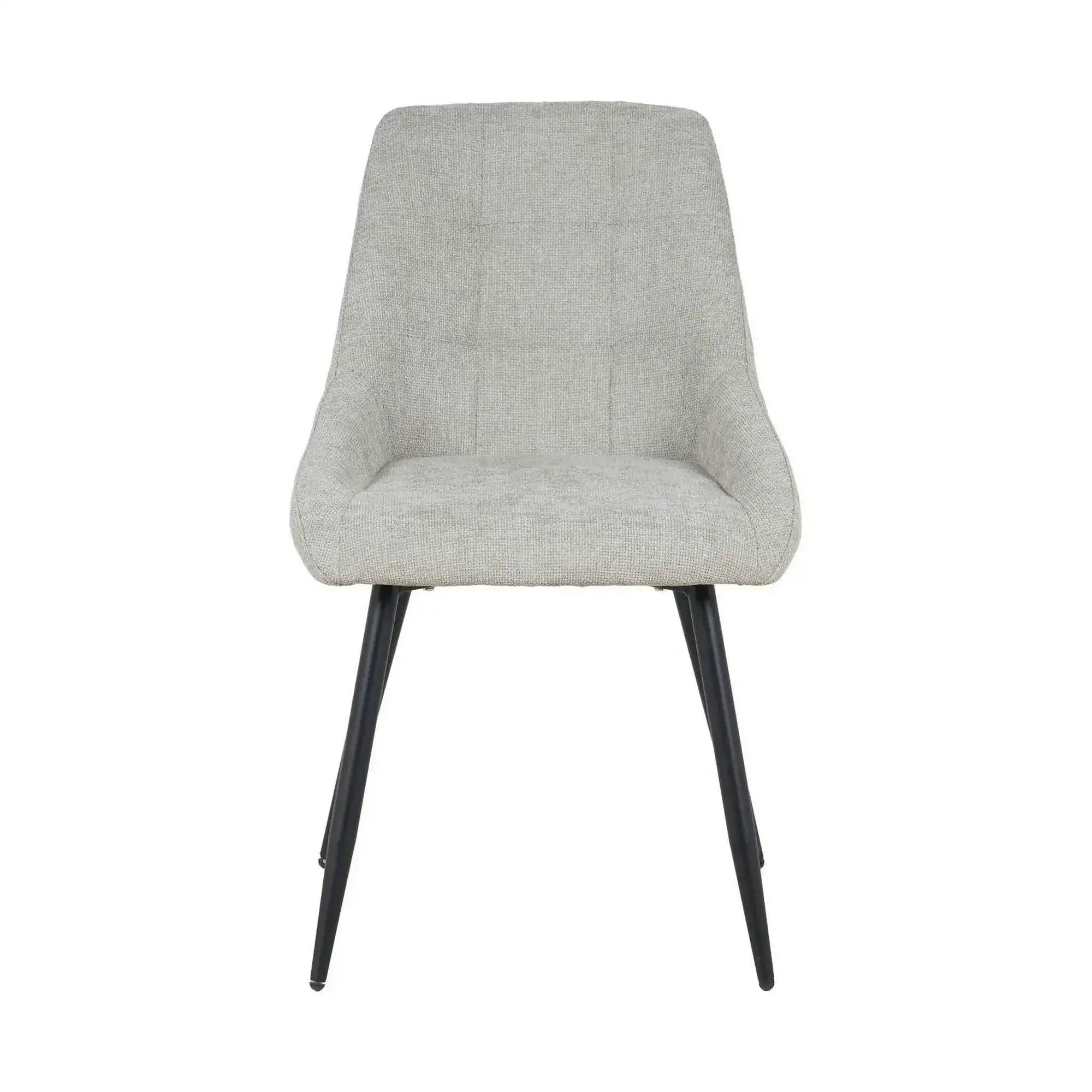 Scaun KENT, grej/negru, stofa clasica/metal, 50x60x84 cm