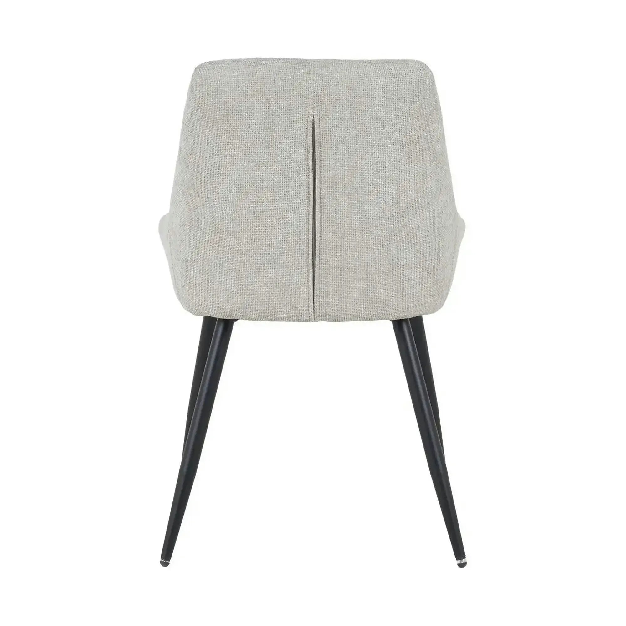 Scaun KENT, grej/negru, stofa clasica/metal, 50x60x84 cm