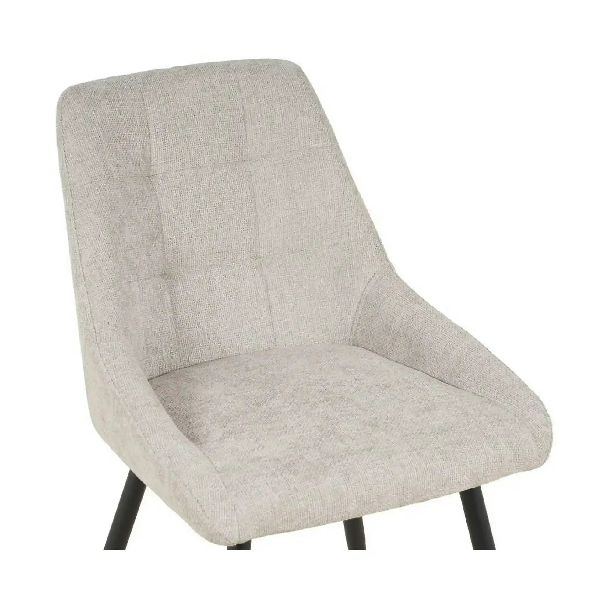 Scaun KENT, grej/negru, stofa clasica/metal, 50x60x84 cm