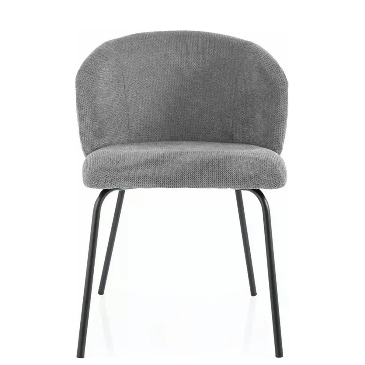 Scaun KEVIN, gri/negru, stofa clasica/metal, 57x44x79 cm