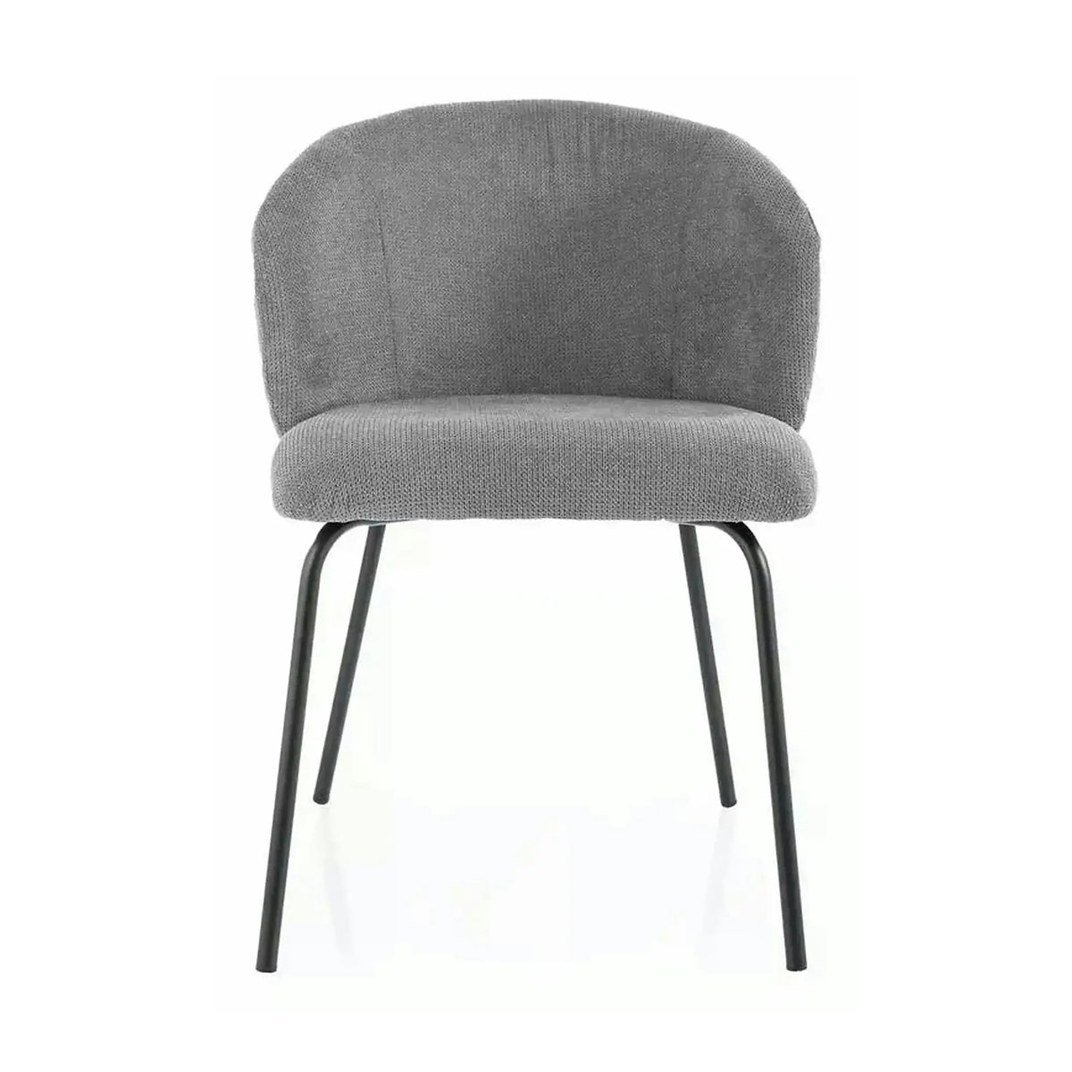 Scaun KEVIN, gri/negru, stofa clasica/metal, 57x44x79 cm