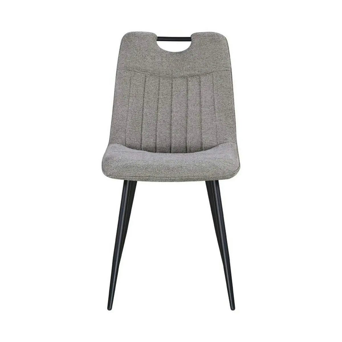 Scaun KIP, grej/negru, stofa clasica/metal, 45x59x89 cm