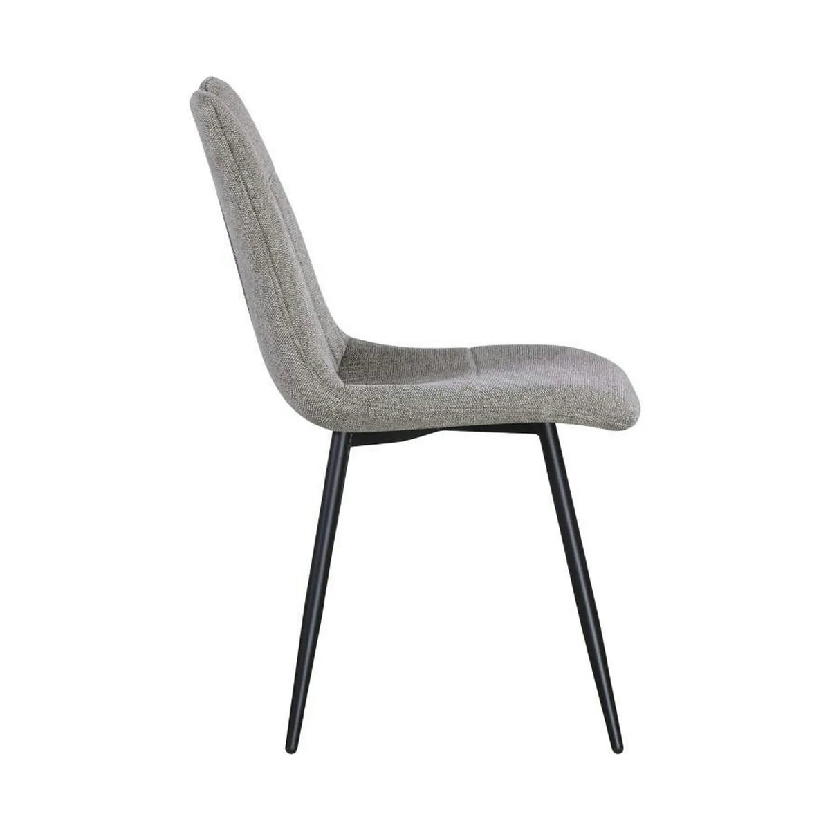 Scaun KIP, grej/negru, stofa clasica/metal, 45x59x89 cm