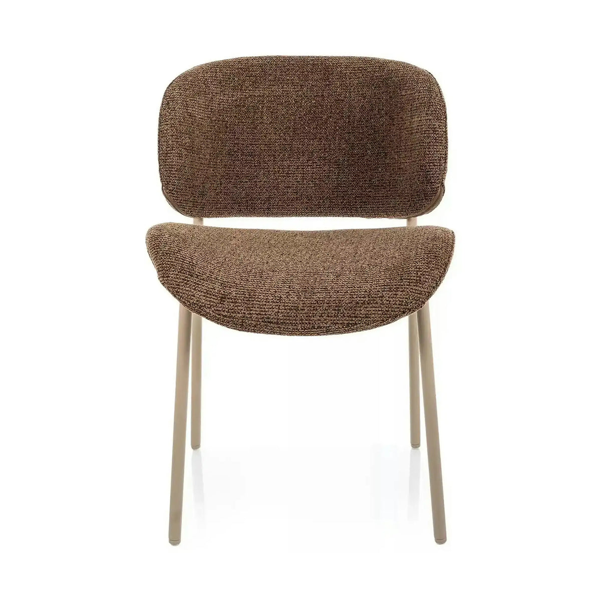Scaun KISO, cappuccino/cașmir, stofă/metal, 59x46x81 cm