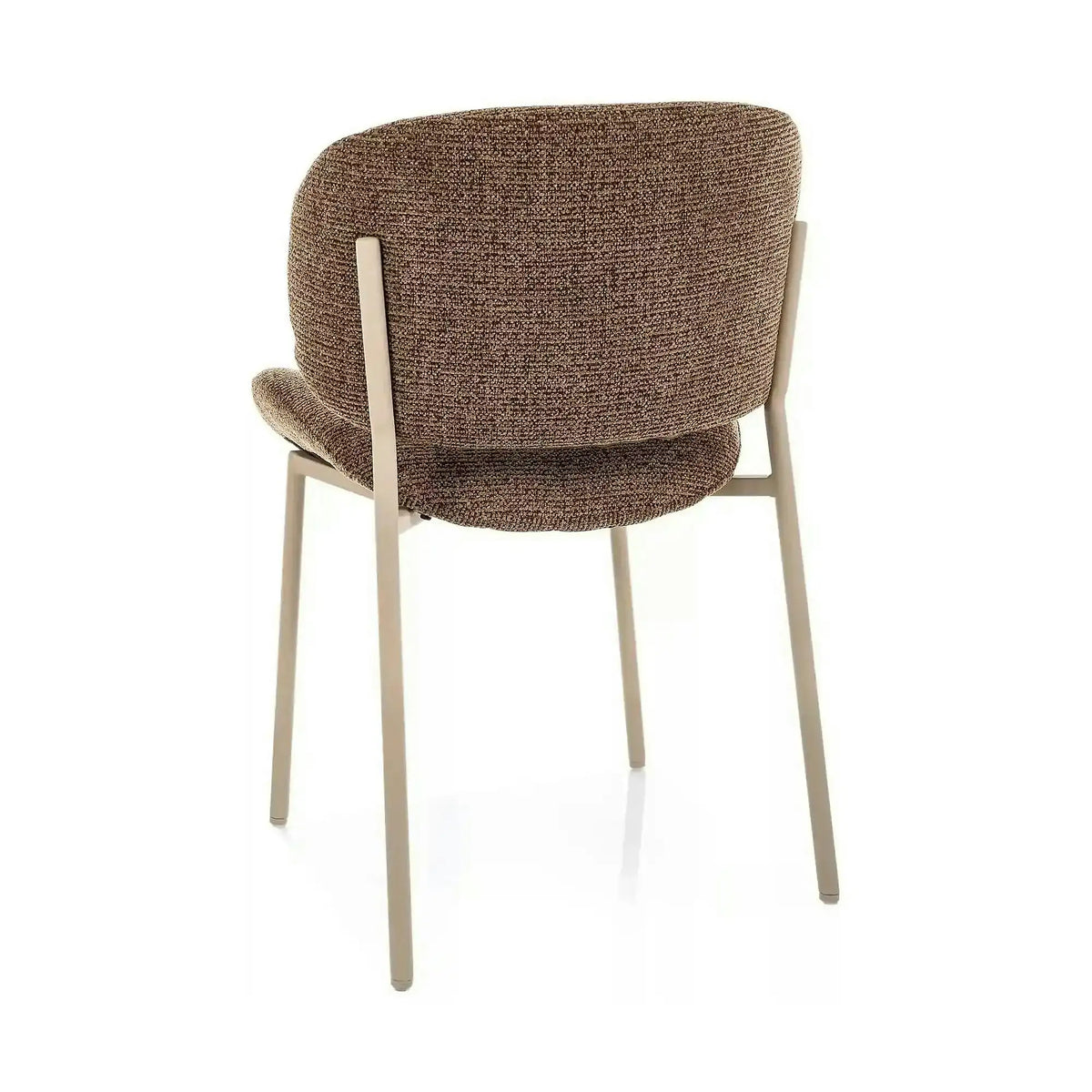 Scaun KISO, cappuccino/cașmir, stofă/metal, 59x46x81 cm