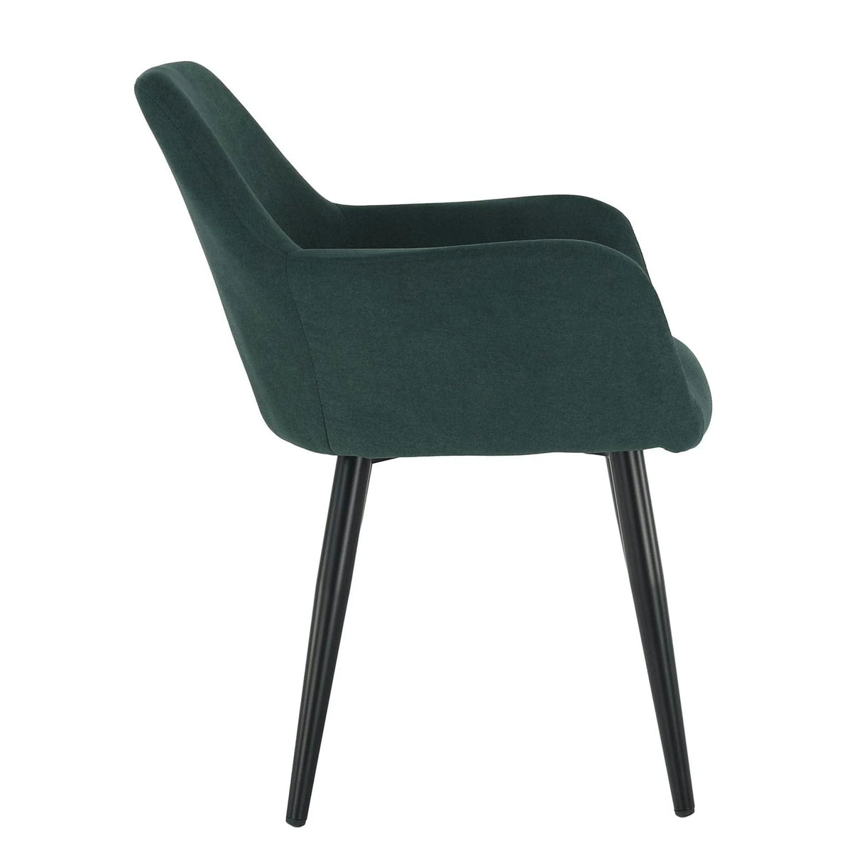 Scaun LACEY, verde/negru, stofa clasica/metal, 55x61x81 cm