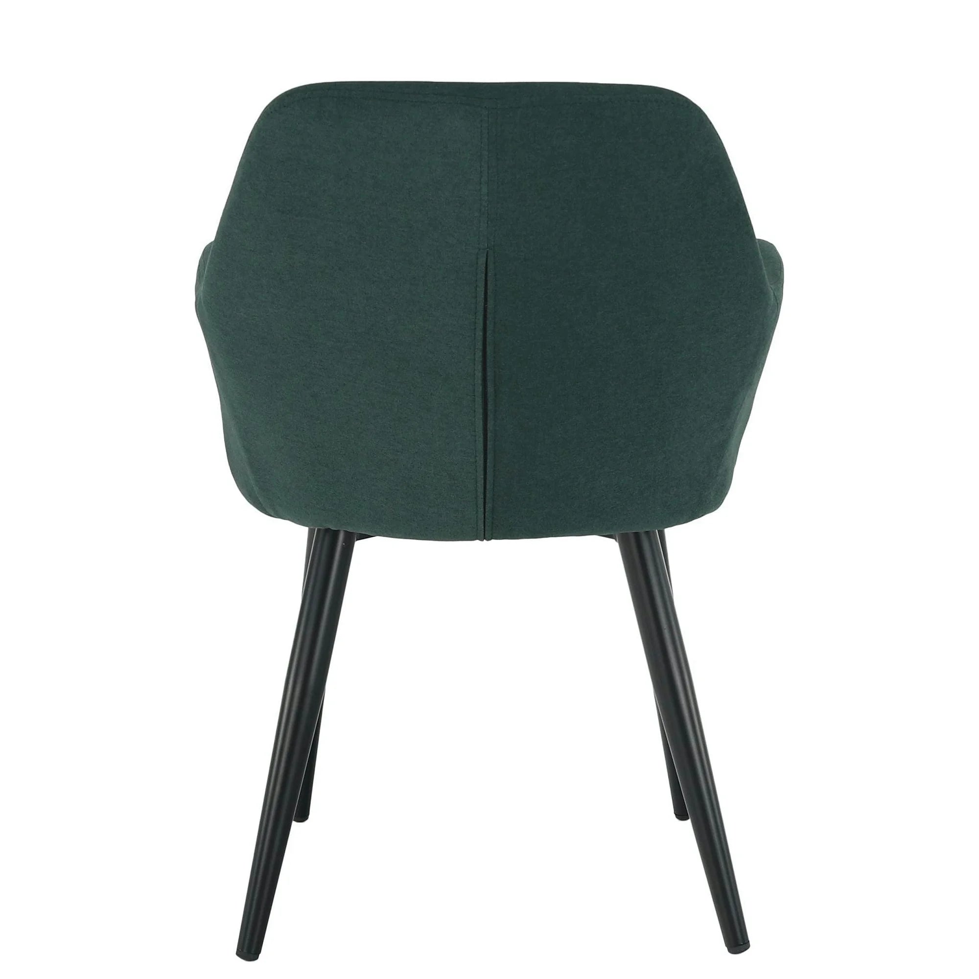 Scaun LACEY, verde/negru, stofa clasica/metal, 55x61x81 cm
