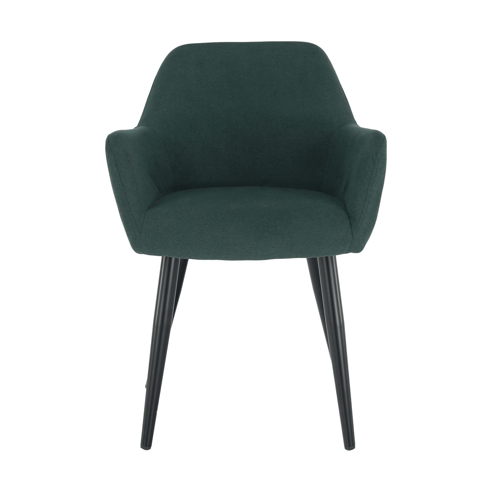 Scaun LACEY, verde/negru, stofa clasica/metal, 55x61x81 cm