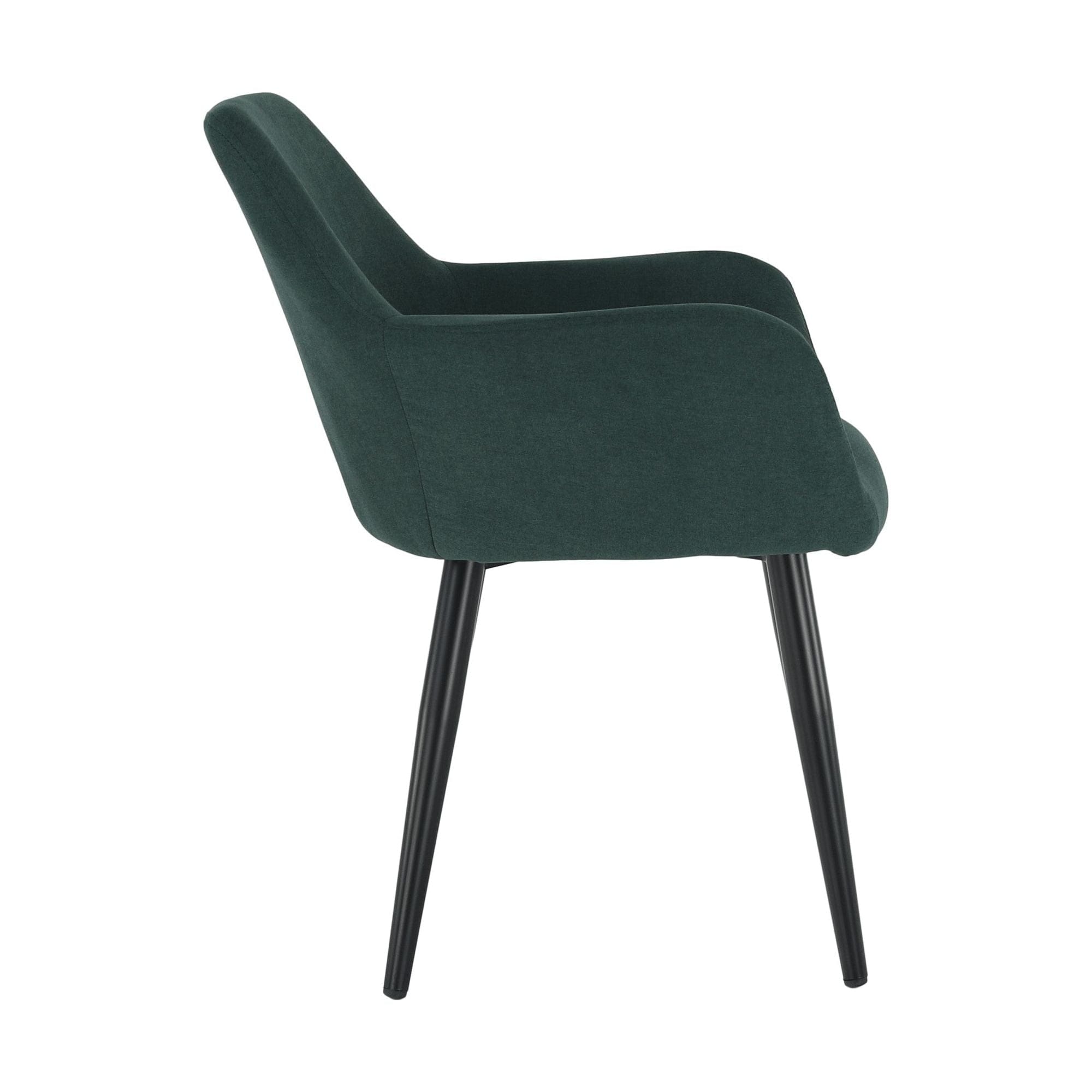 Scaun LACEY, verde/negru, stofa clasica/metal, 55x61x81 cm