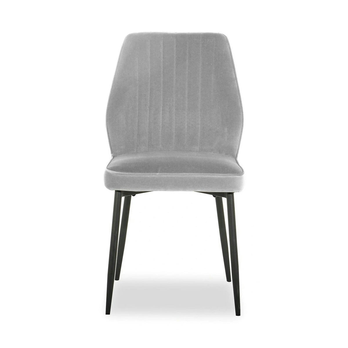Scaun LEX, gri deschis/negru, stofa catifelata/metal, 47x60x89 cm