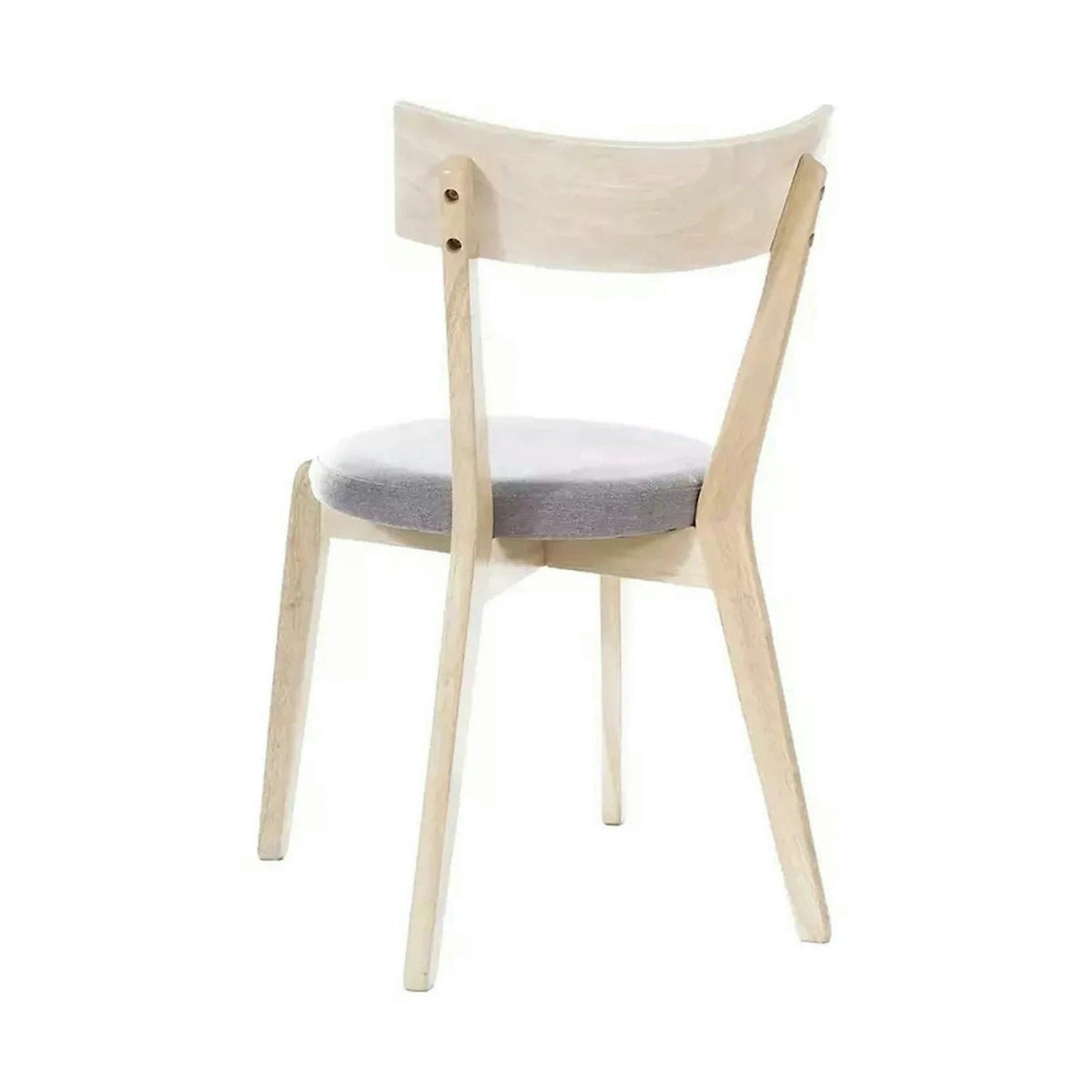 Scaun living Nelson, gri/stejar, stofa/lemn, 44X40X78 cm
