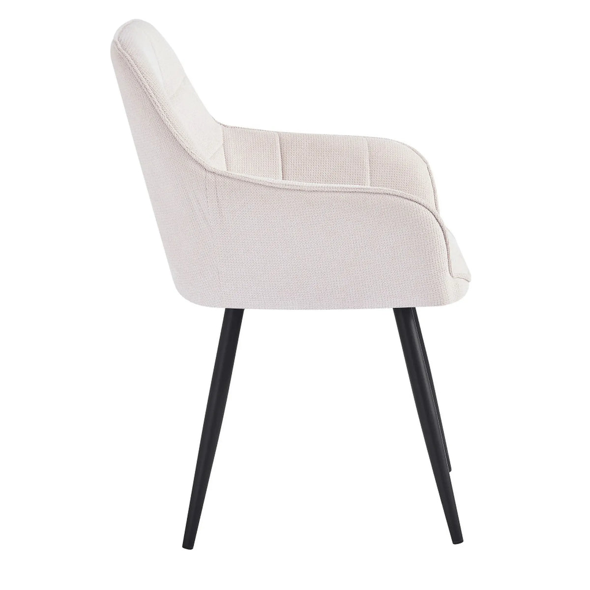 Scaun MARKEN, stofa clasica crem - Vardo 25, 59x62x86 cm