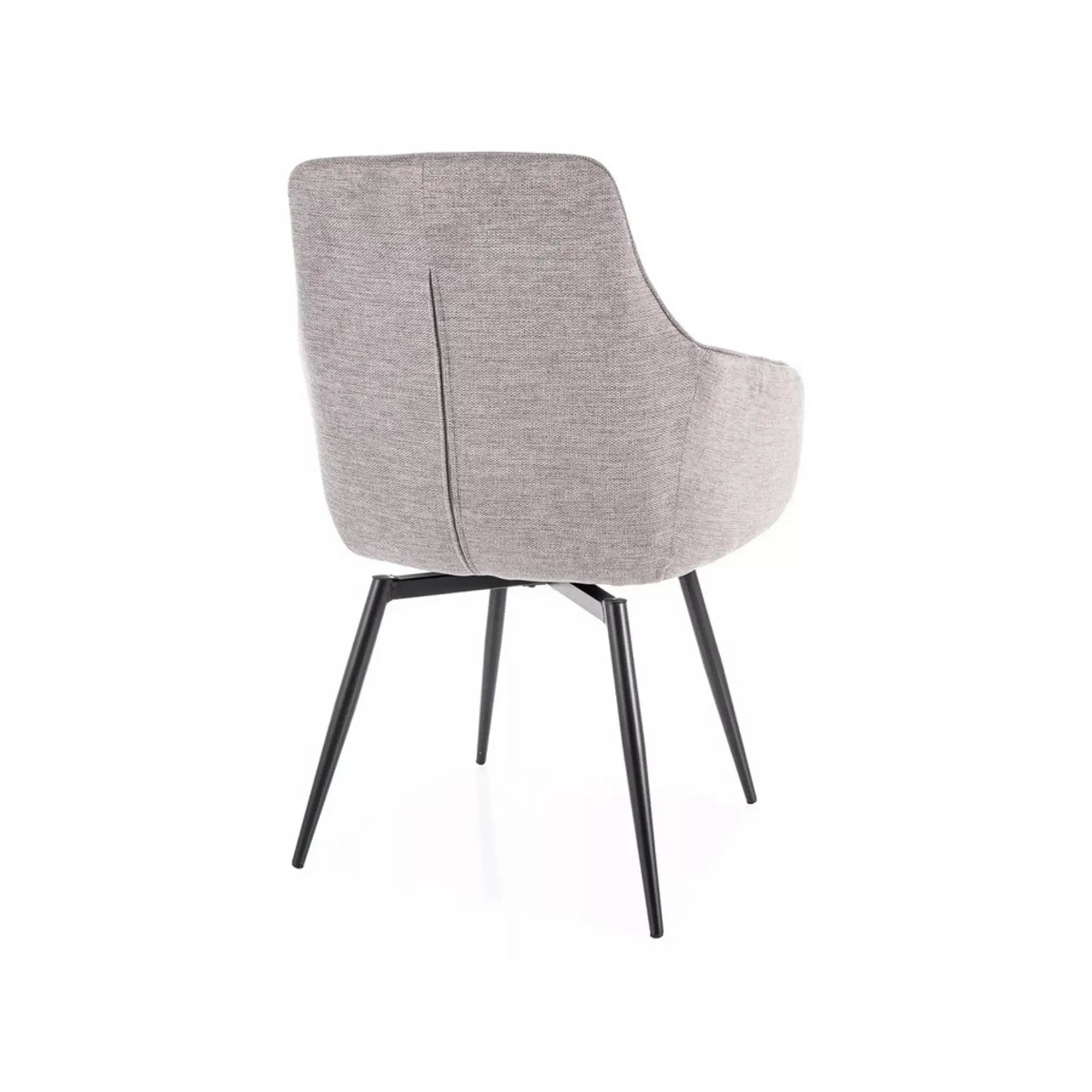 Scaun MARLO, gri deschis - Brego 07, stofa clasica/metal, 55x58x88 cm