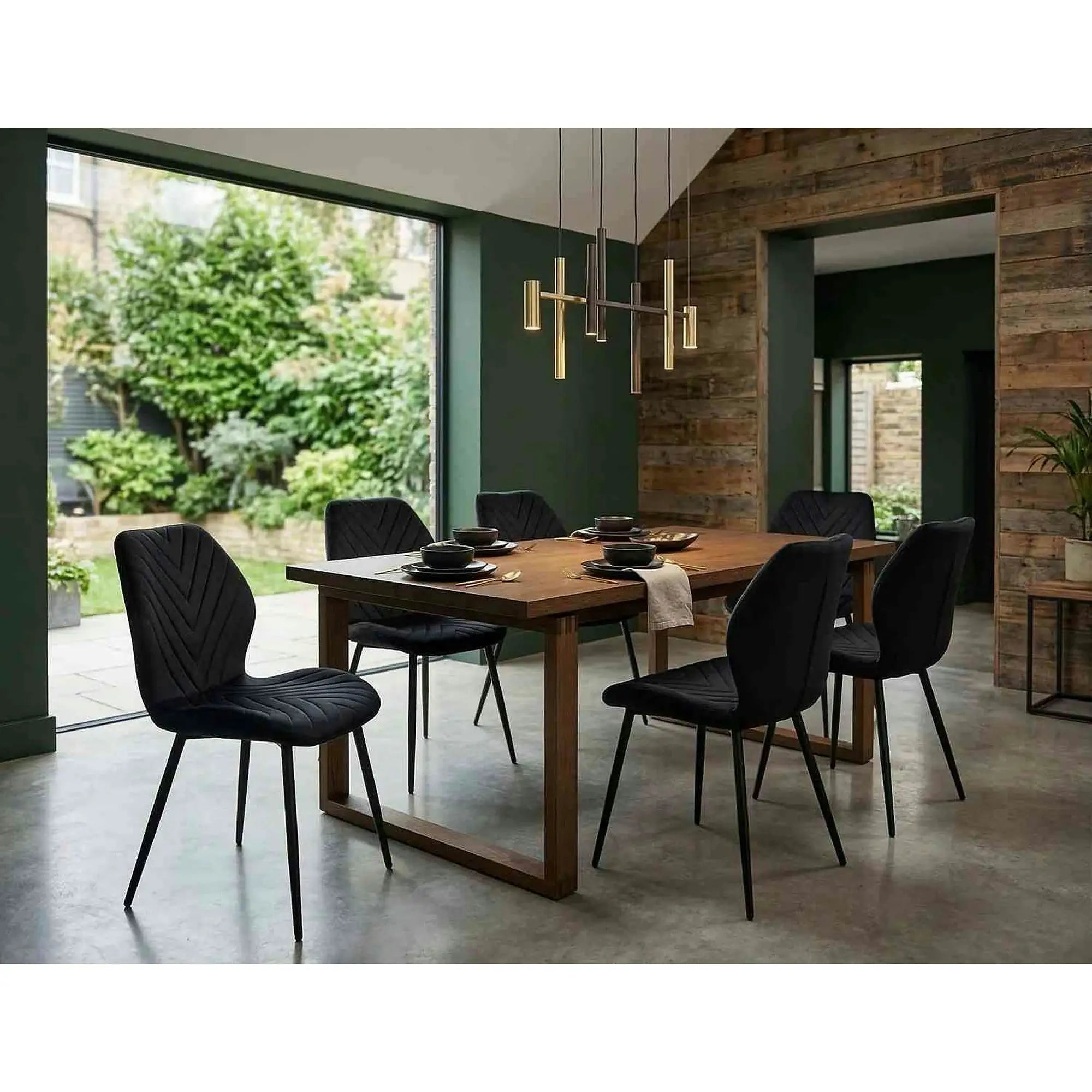 Scaun MIKE, negru - Bluvel 19/negru, stofa catifelata/metal, 48x56x86 cm