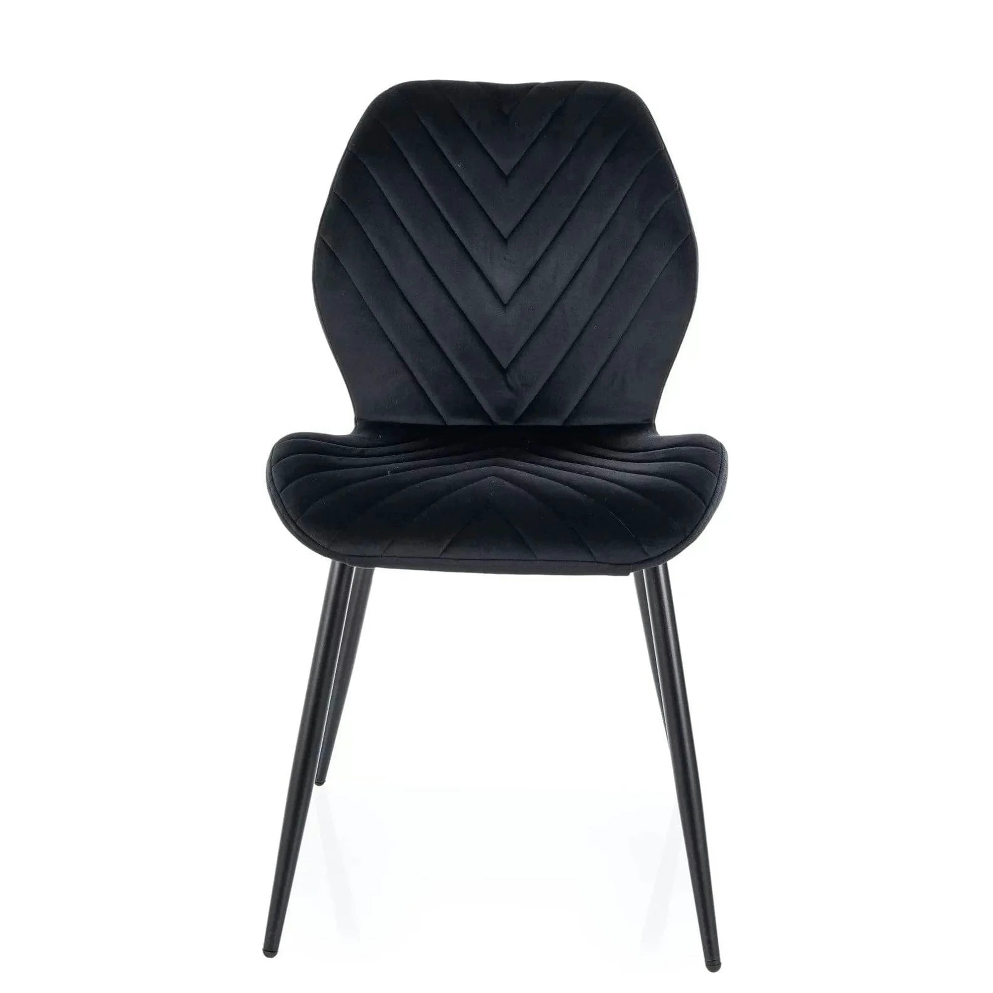 Scaun MIKE, negru - Bluvel 19/negru, stofa catifelata/metal, 48x56x86 cm