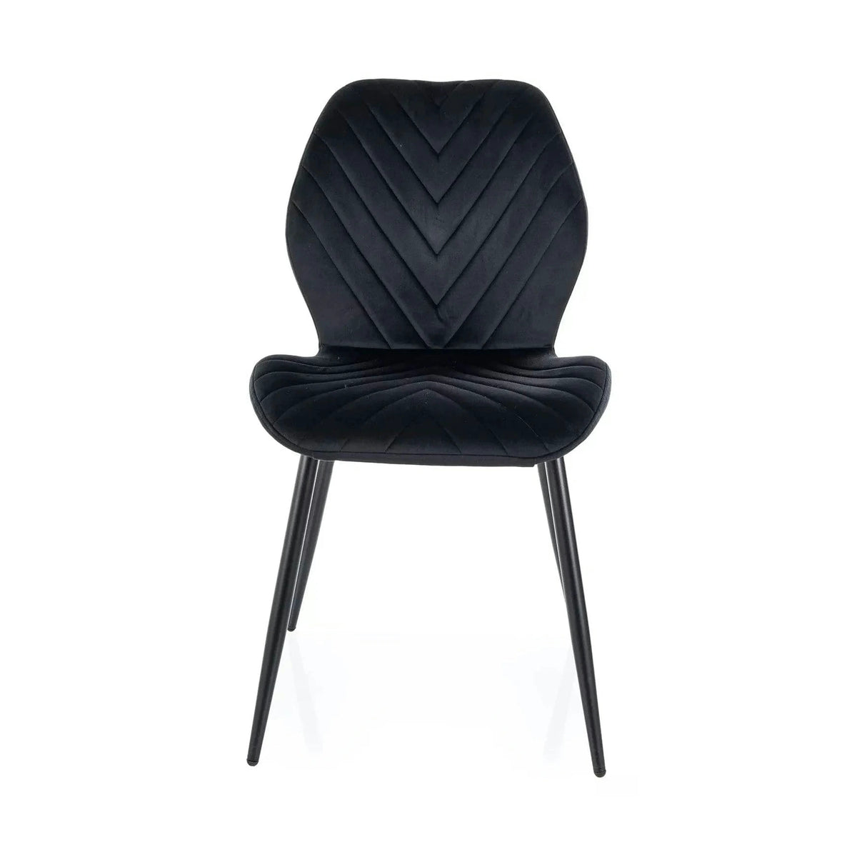 Scaun MIKE, negru - Bluvel 19/negru, stofa catifelata/metal, 48x56x86 cm