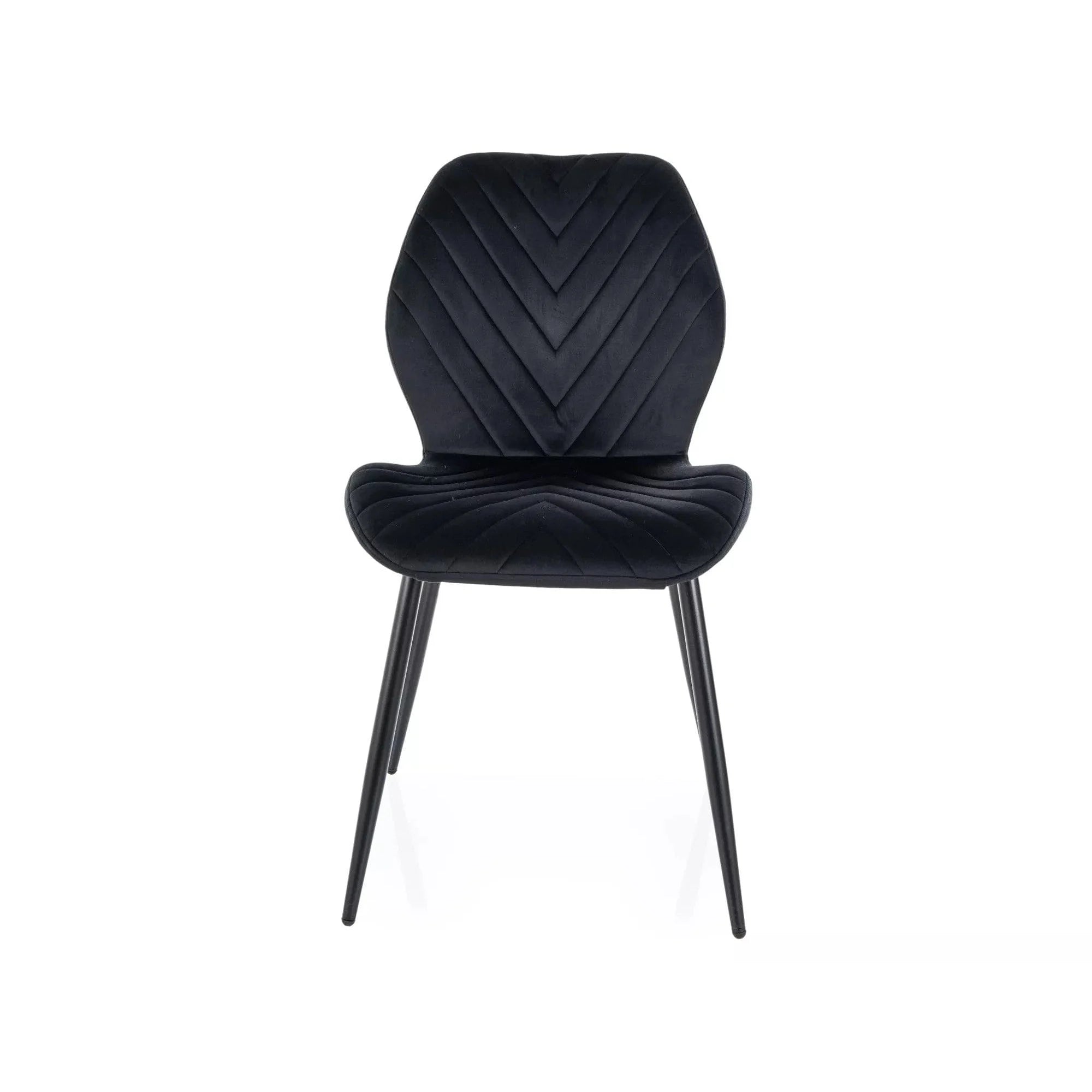 Scaun MIKE, negru - Bluvel 19/negru, stofa catifelata/metal, 48x56x86 cm