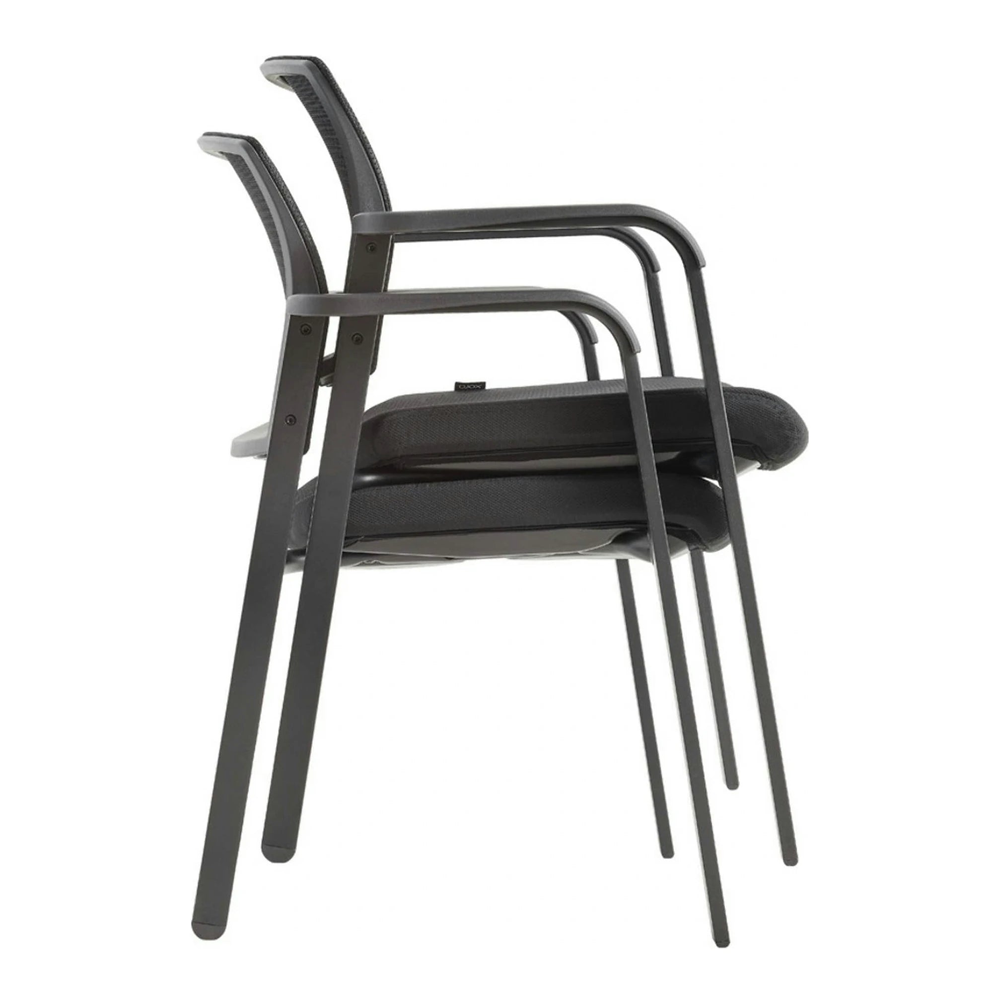 Scaun MIRO, negru, stofa/metal, 57x54x81 cm