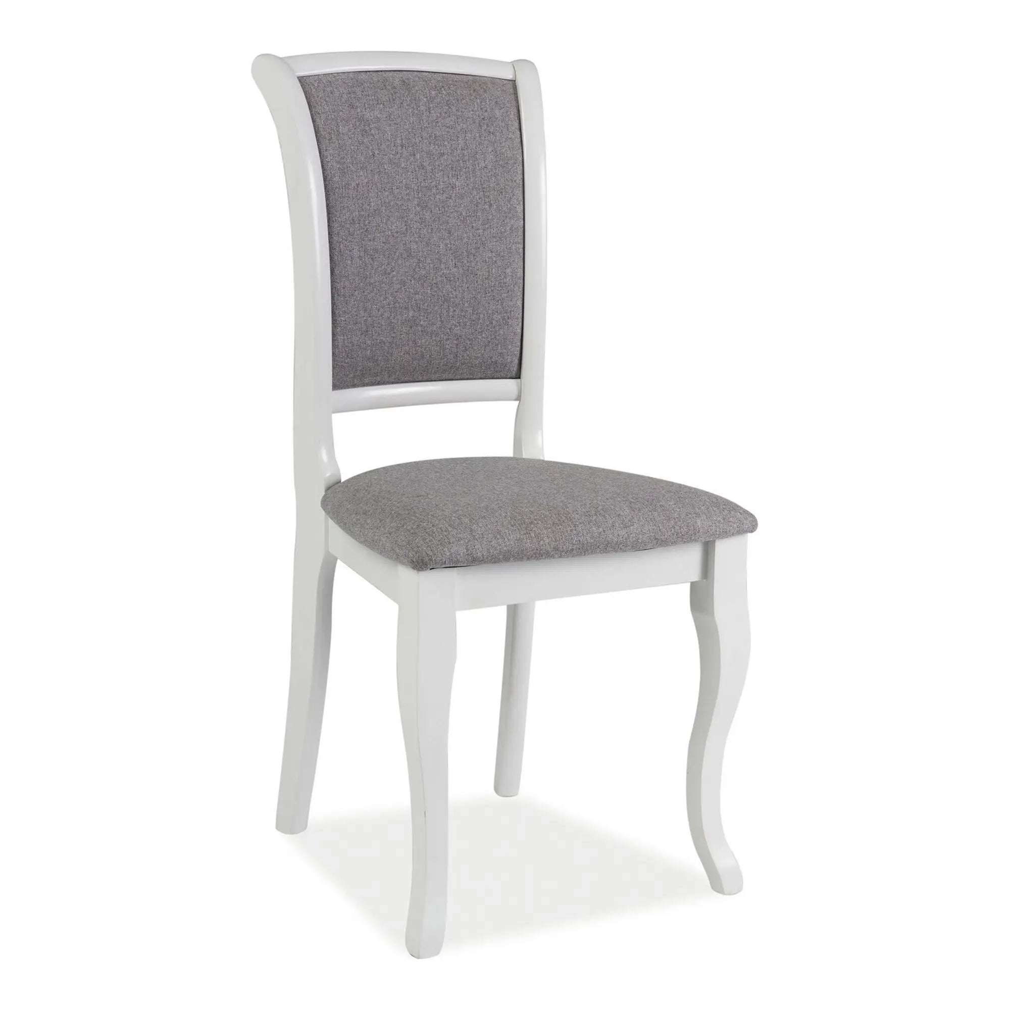 Scaun MN-SC, gri/alb, stofa/lemn, 45X42X96 cm