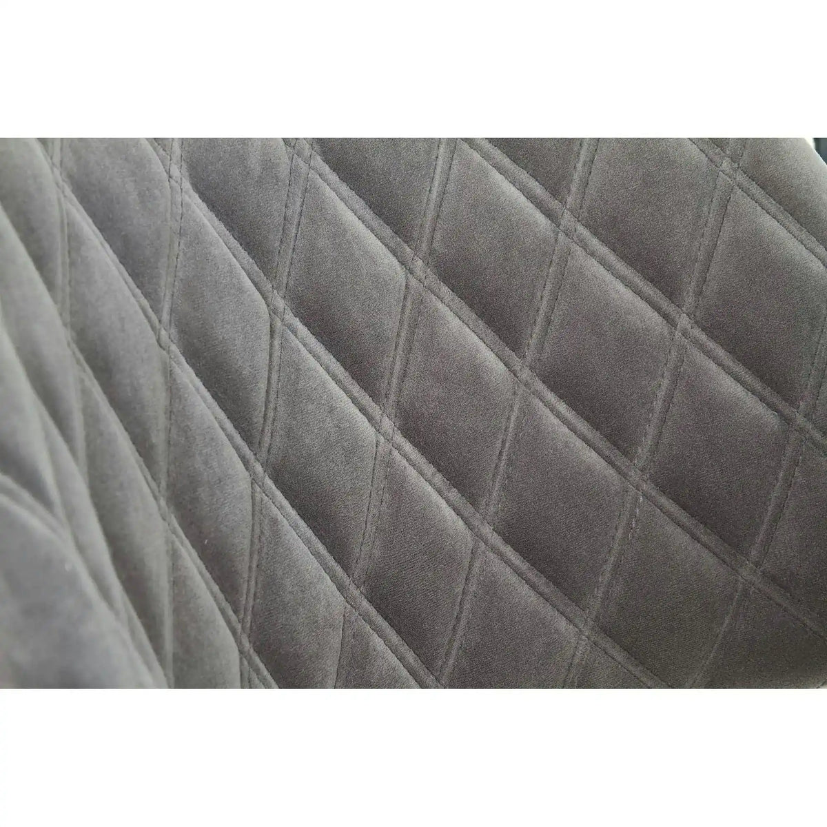 Scaun modern dining K396, stejar/gri, stofa catifelata/placaj, 56x55x77 cm