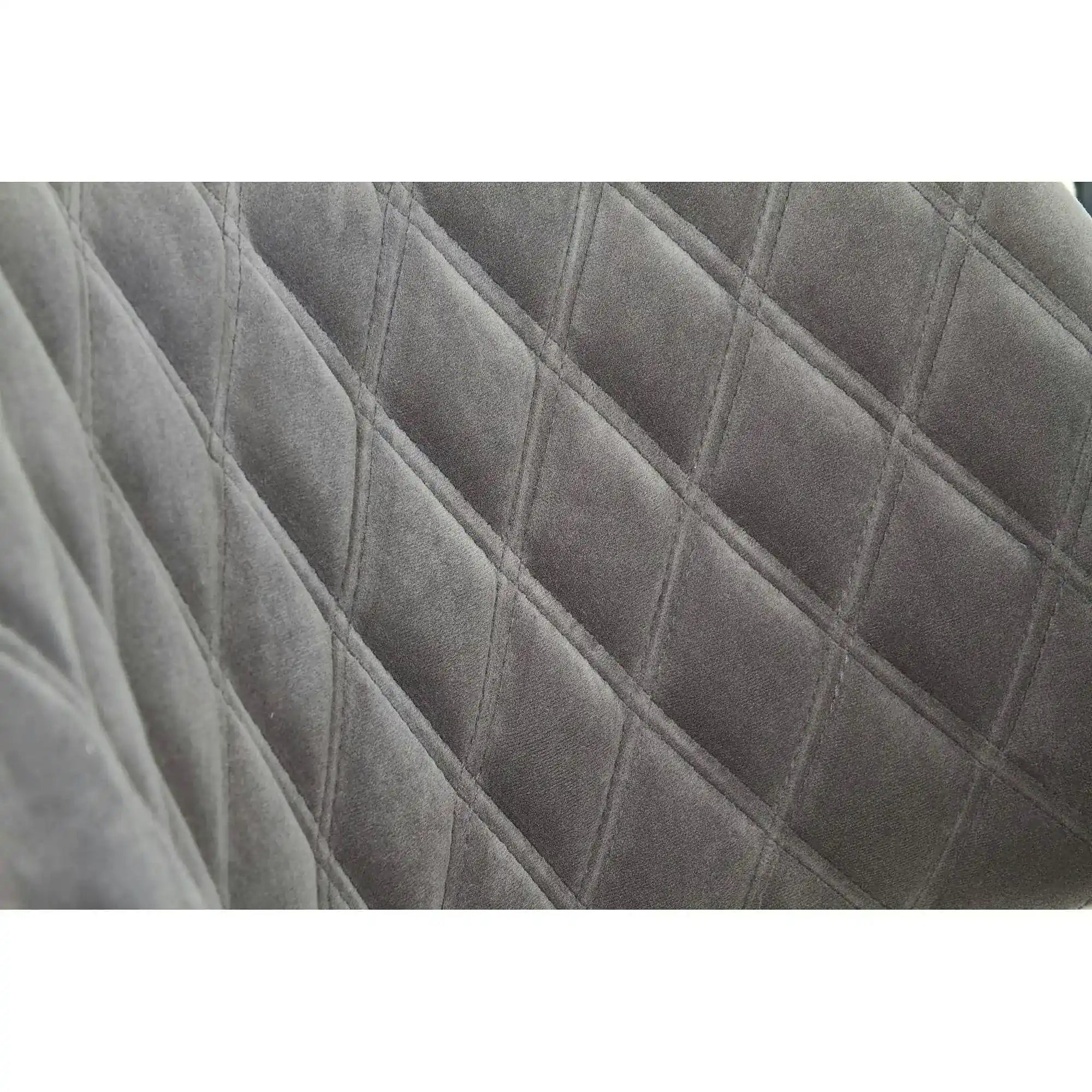 Scaun modern dining K396, stejar/gri, stofa catifelata/placaj, 56x55x77 cm
