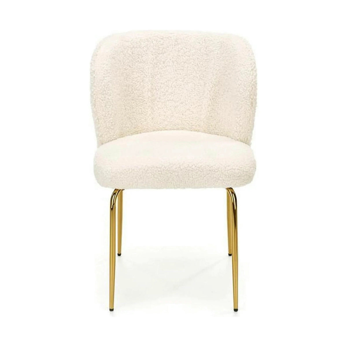 Scaun modern dining K474, stofa blana crem, 54x64x80 cm