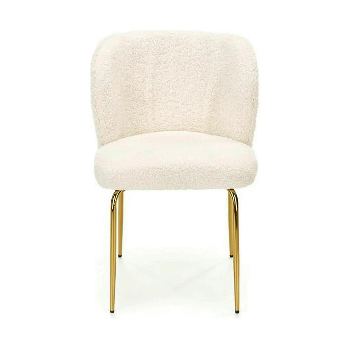 Scaun modern dining K474, stofa blana crem, 54x64x80 cm