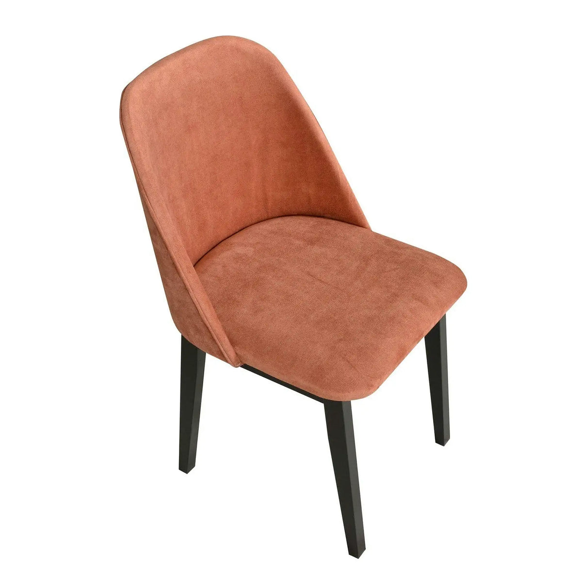 Scaun MONTI 1, negru/caramiziu - Zetta 295, lemn de fag/stofa catifelata, 48x46x83 cm