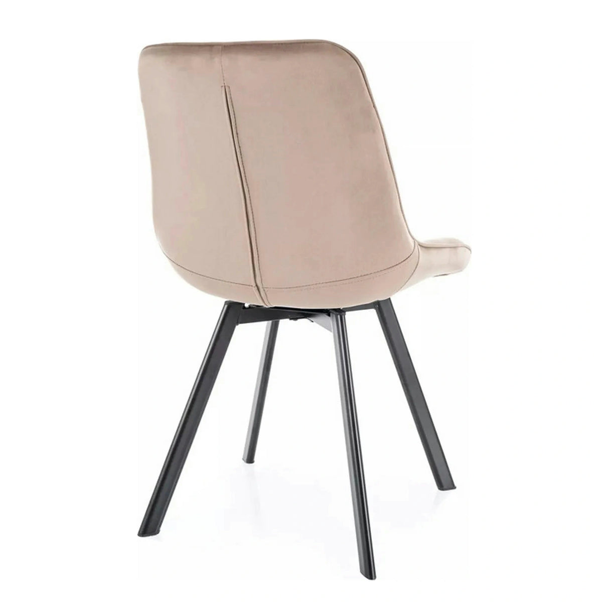 Scaun MONTI, bej inchis - Bluvel 40, stofa catifelata/metal, 51x60x88 cm