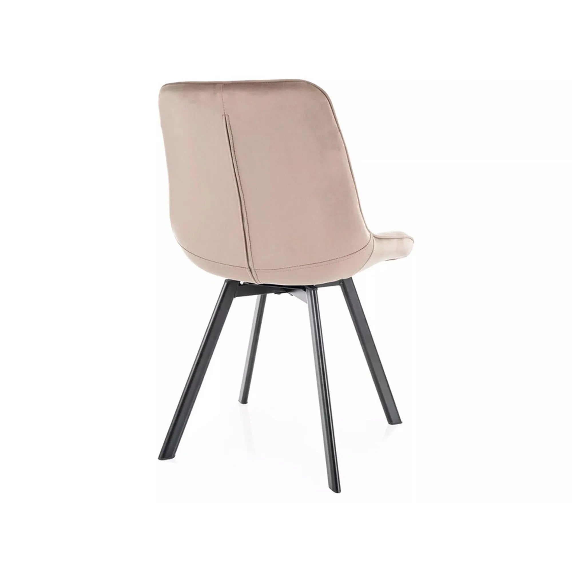 Scaun MONTI, bej inchis - Bluvel 40, stofa catifelata/metal, 51x60x88 cm