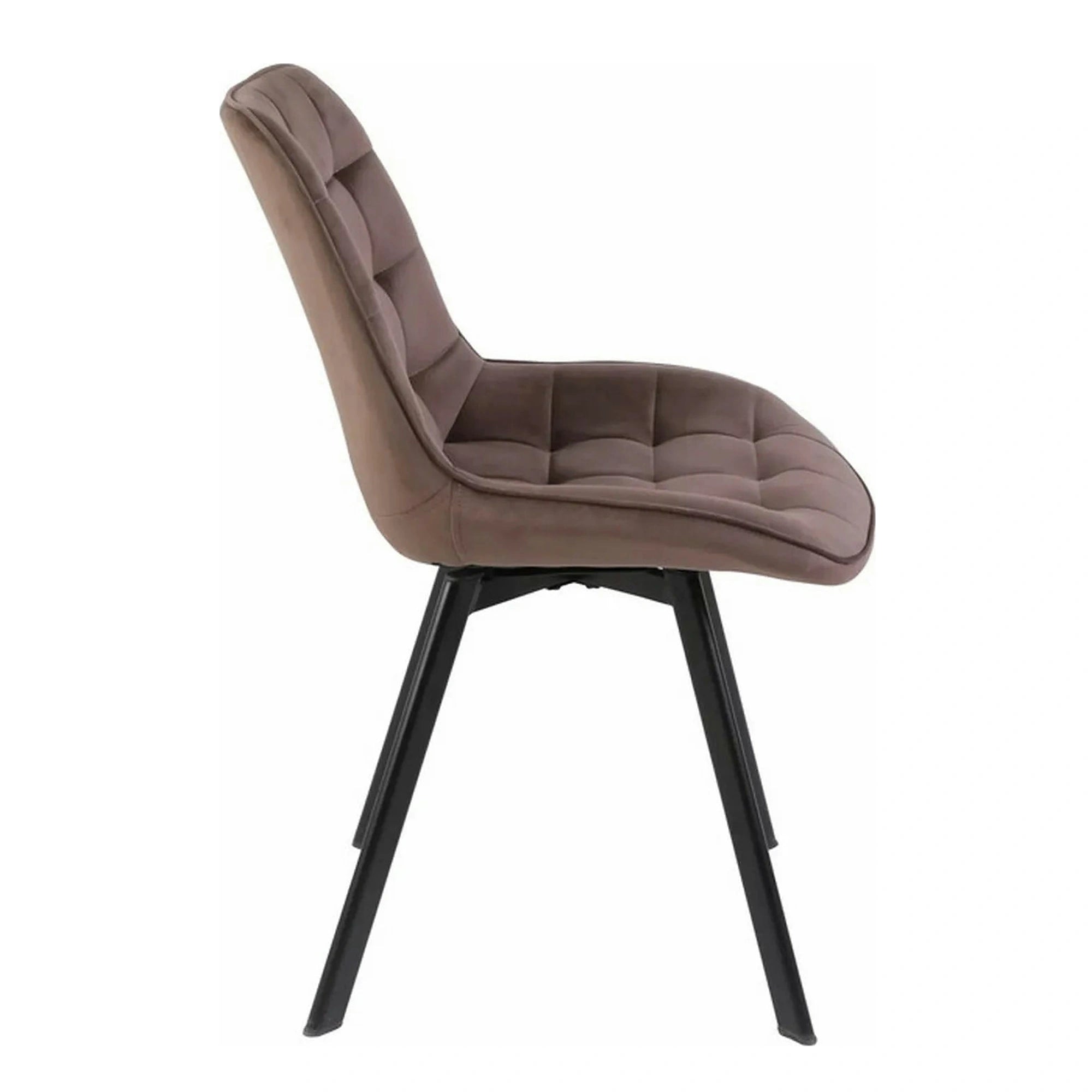 Scaun MONTI, cappuccino - Bluvel 38, stofa catifelata/metal, 51x60x88 cm