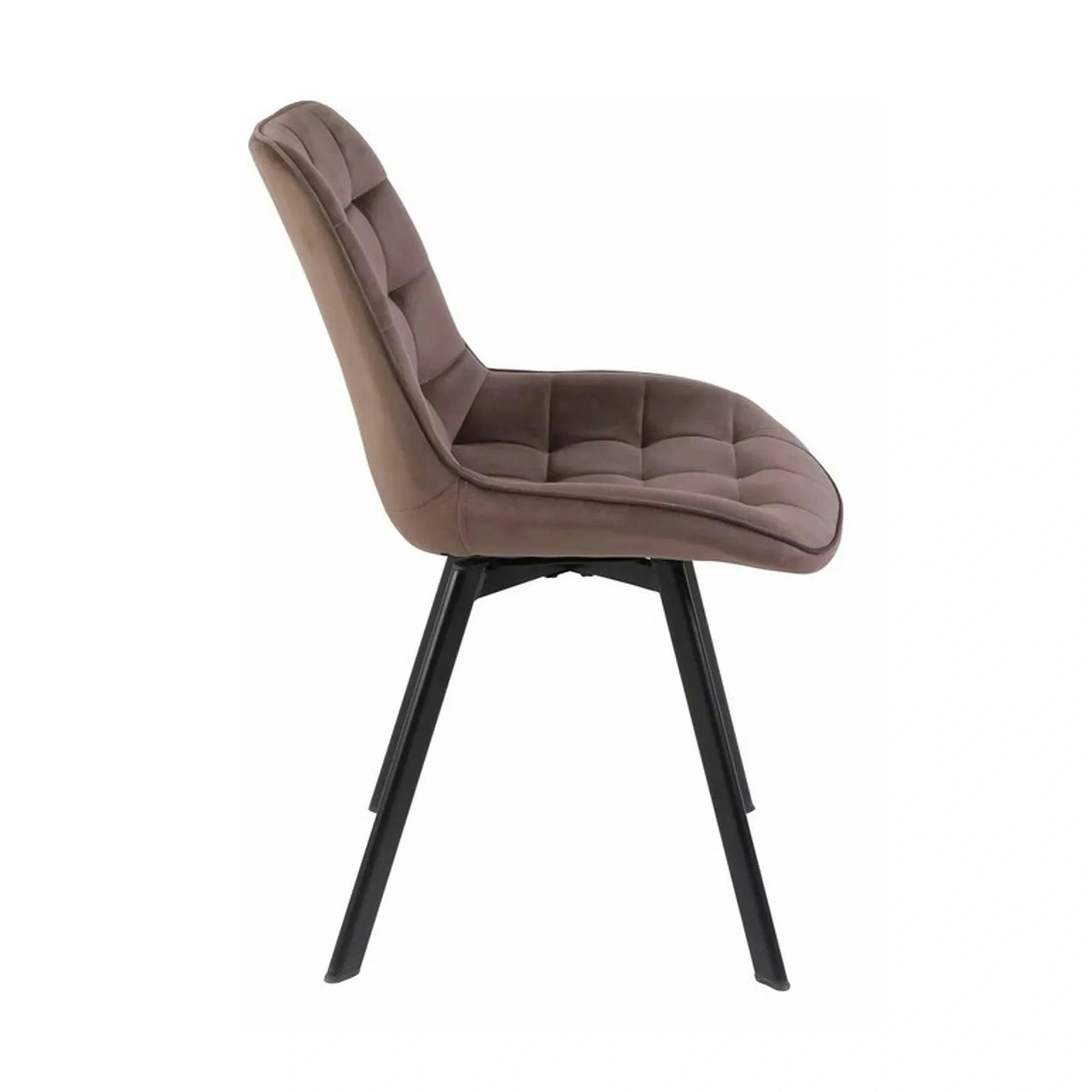 Scaun MONTI, cappuccino - Bluvel 38, stofa catifelata/metal, 51x60x88 cm