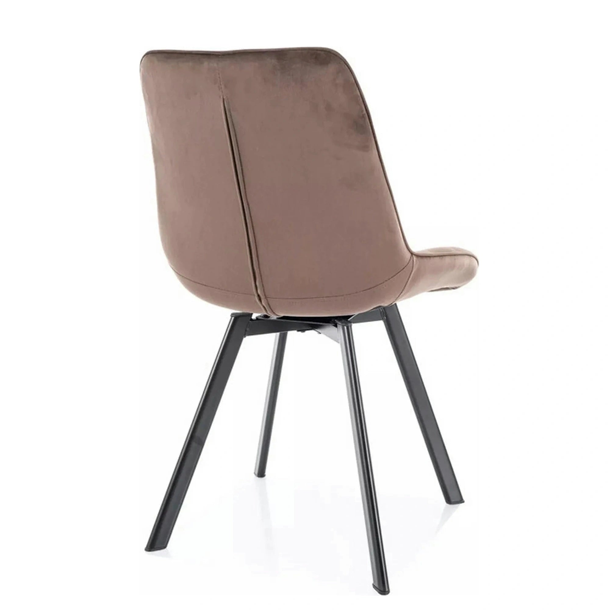 Scaun MONTI, cappuccino - Bluvel 38, stofa catifelata/metal, 51x60x88 cm