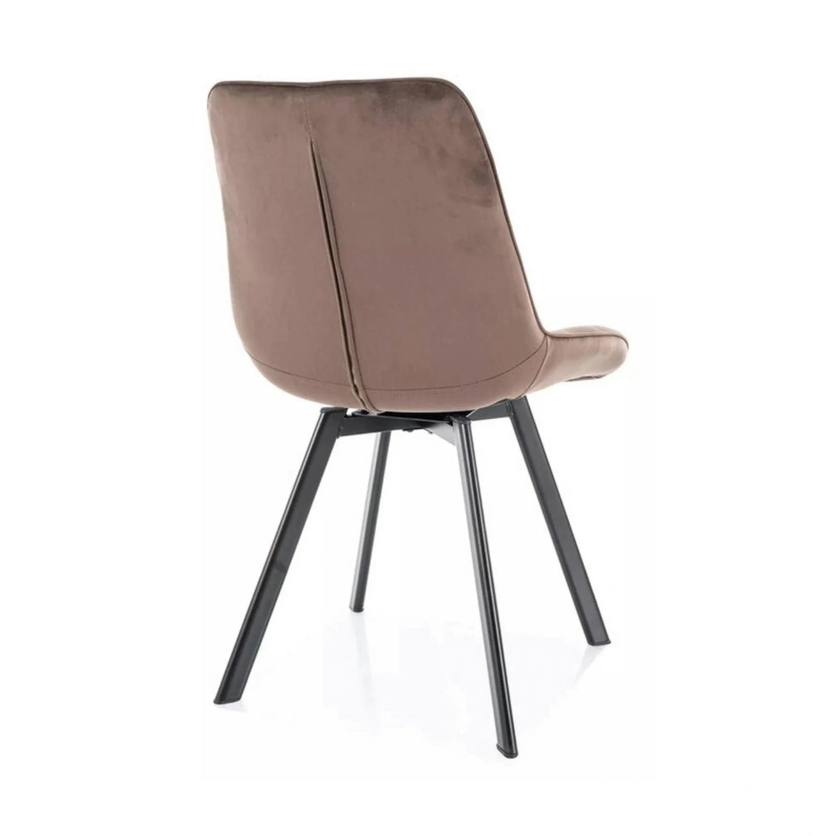 Scaun MONTI, cappuccino - Bluvel 38, stofa catifelata/metal, 51x60x88 cm