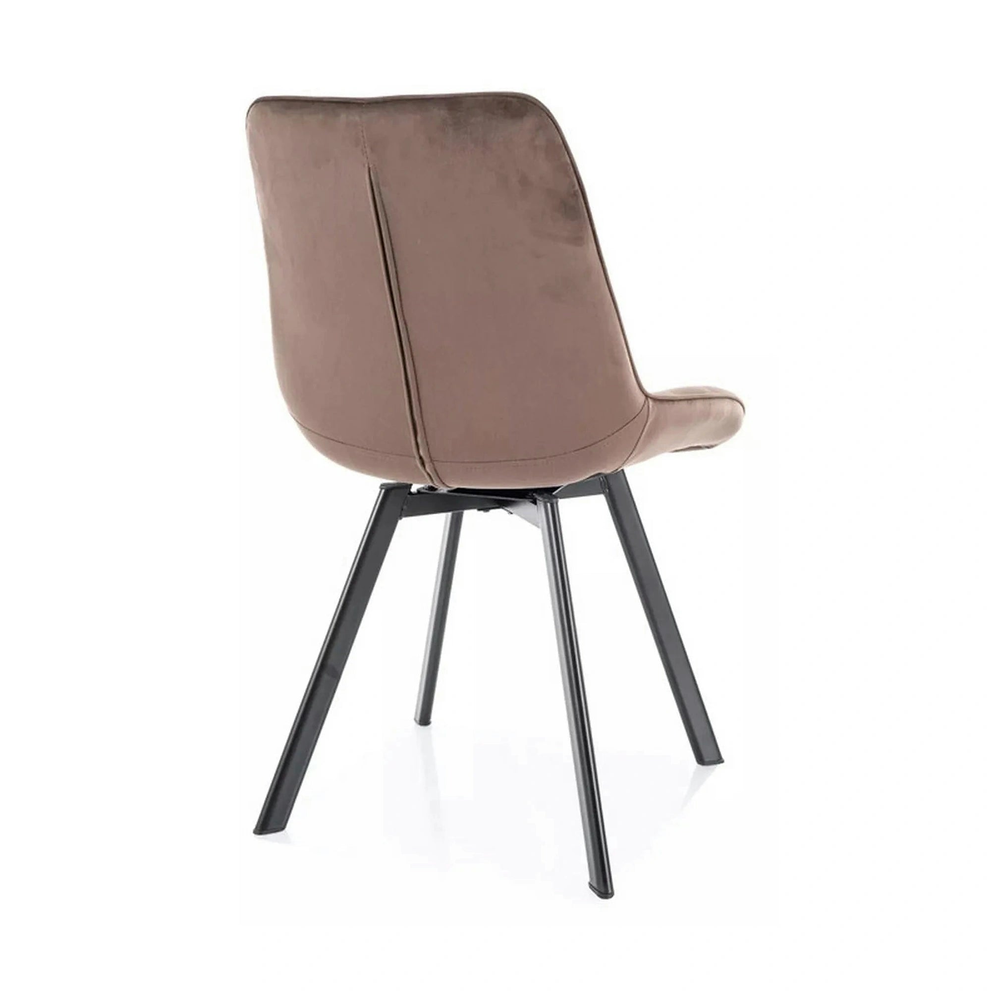 Scaun MONTI, cappuccino - Bluvel 38, stofa catifelata/metal, 51x60x88 cm