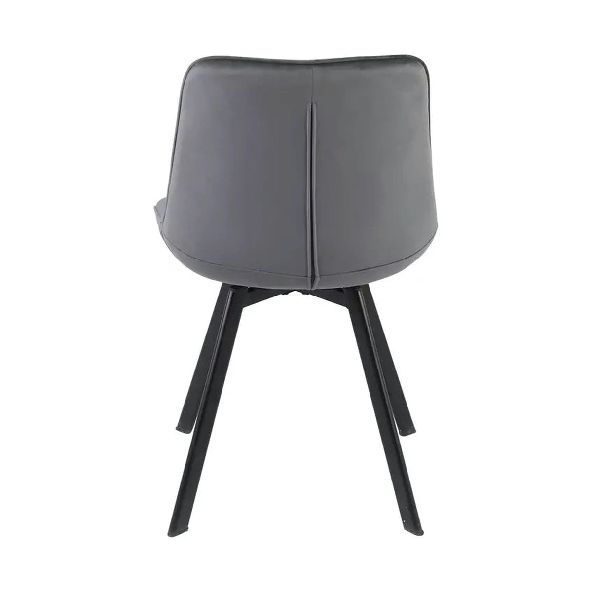 Scaun MONTI, gri - Bluvel 14, stofa catifelata/metal, 51x60x88 cm