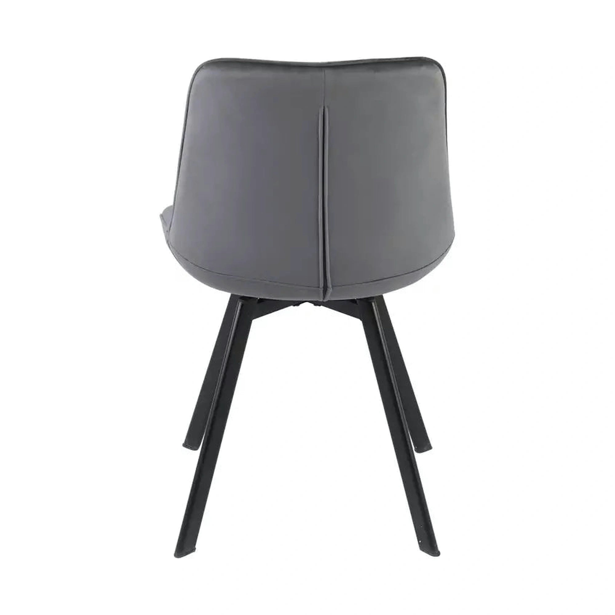 Scaun MONTI, gri - Bluvel 14, stofa catifelata/metal, 51x60x88 cm