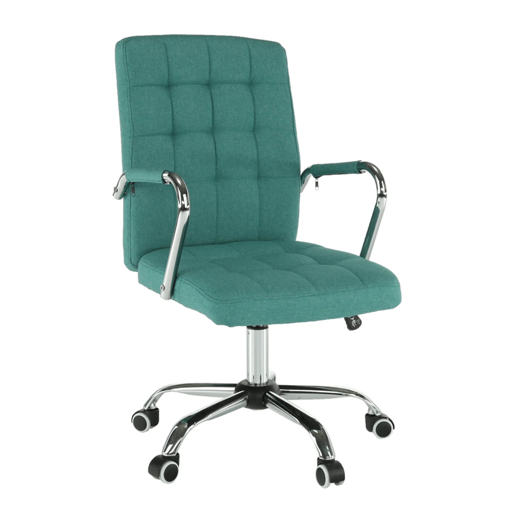 Scaun MORGEN, verde/crom, stofa clasica/metal, 51x64x93/103 cm