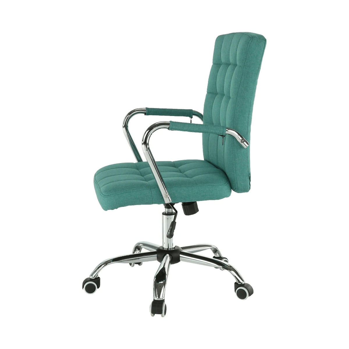 Scaun MORGEN, verde/crom, stofa clasica/metal, 51x64x93/103 cm