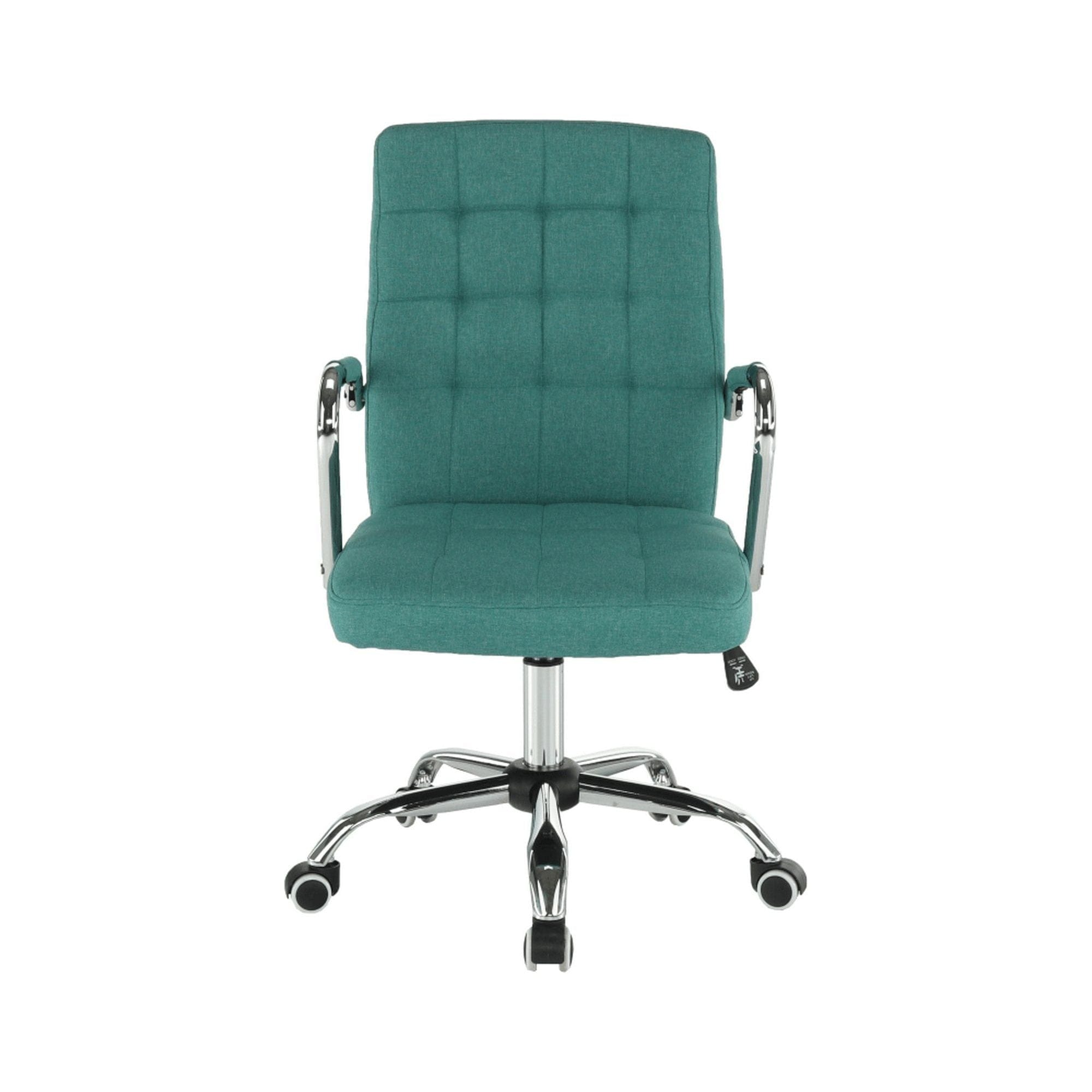 Scaun MORGEN, verde/crom, stofa clasica/metal, 51x64x93/103 cm