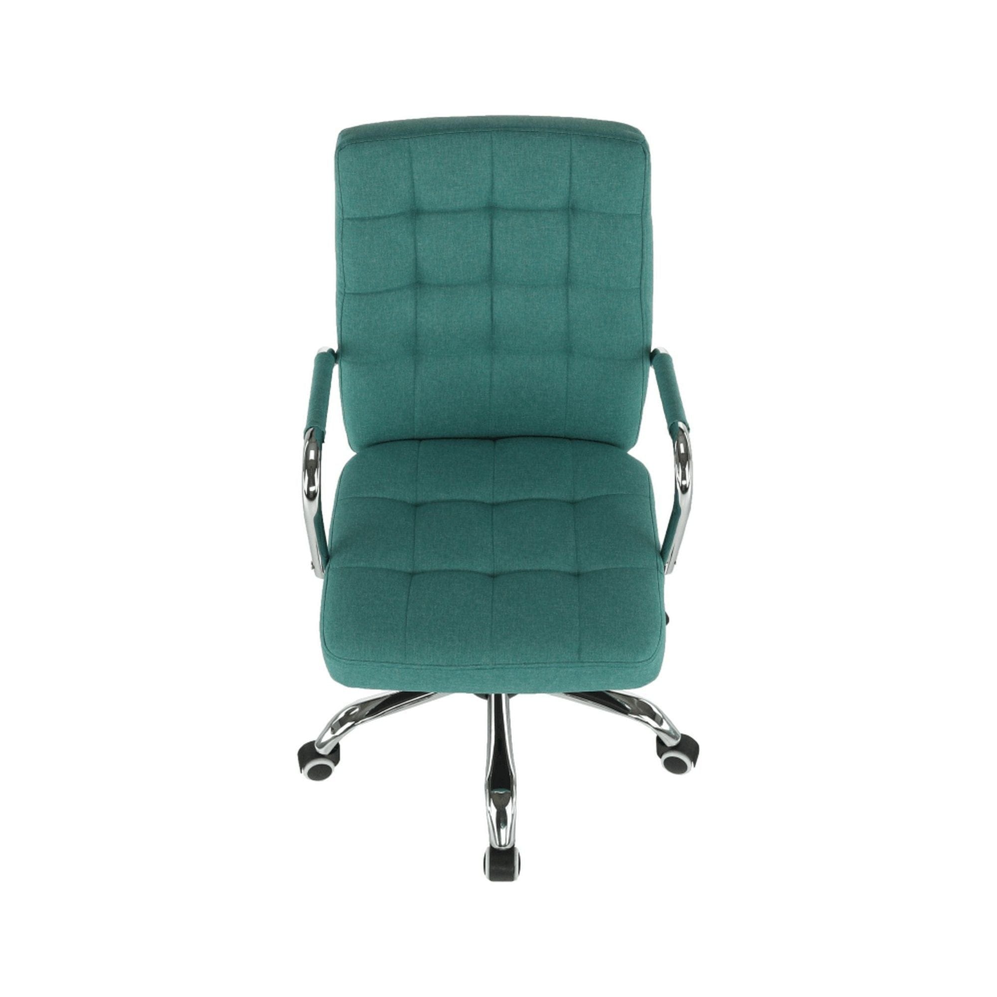 Scaun MORGEN, verde/crom, stofa clasica/metal, 51x64x93/103 cm