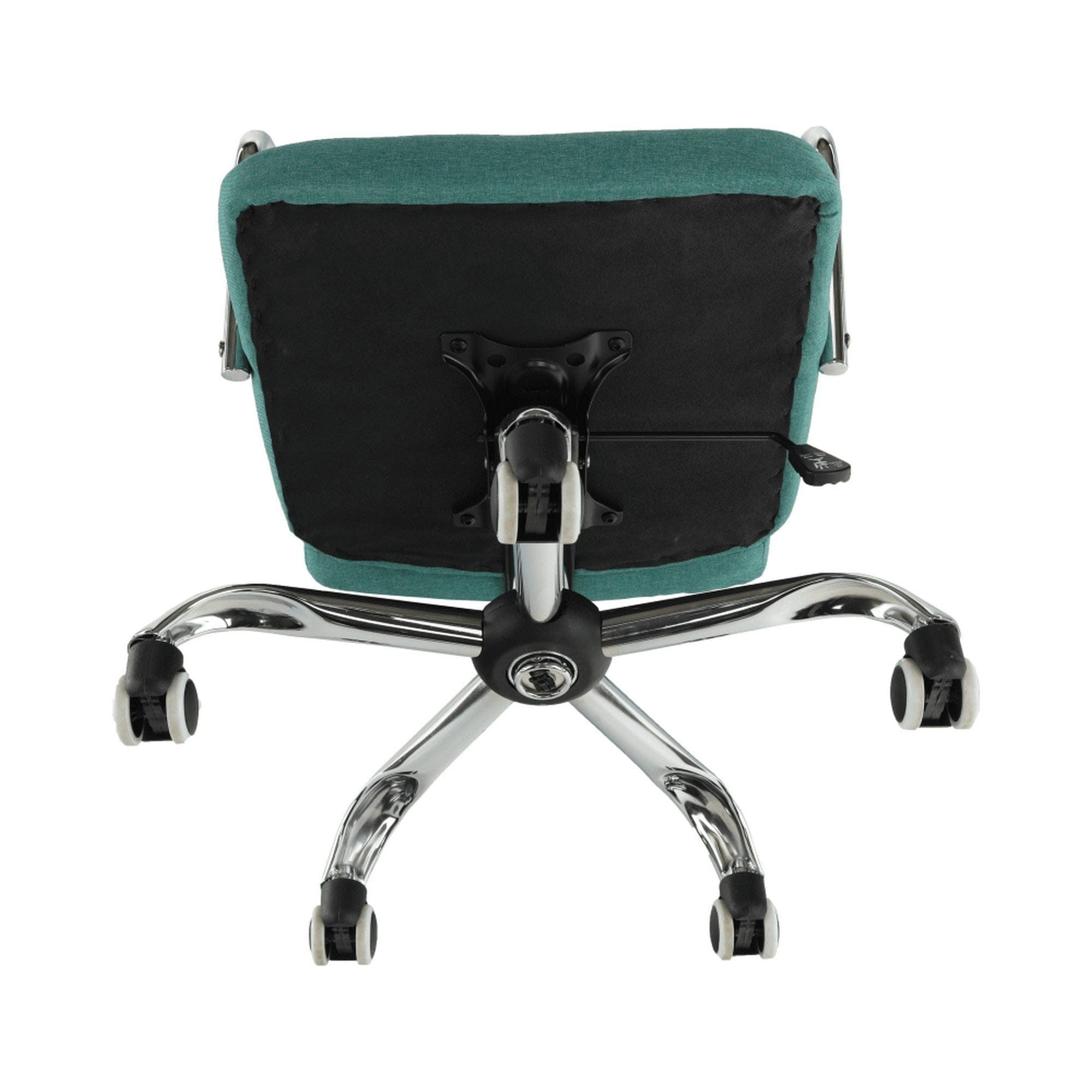 Scaun MORGEN, verde/crom, stofa clasica/metal, 51x64x93/103 cm