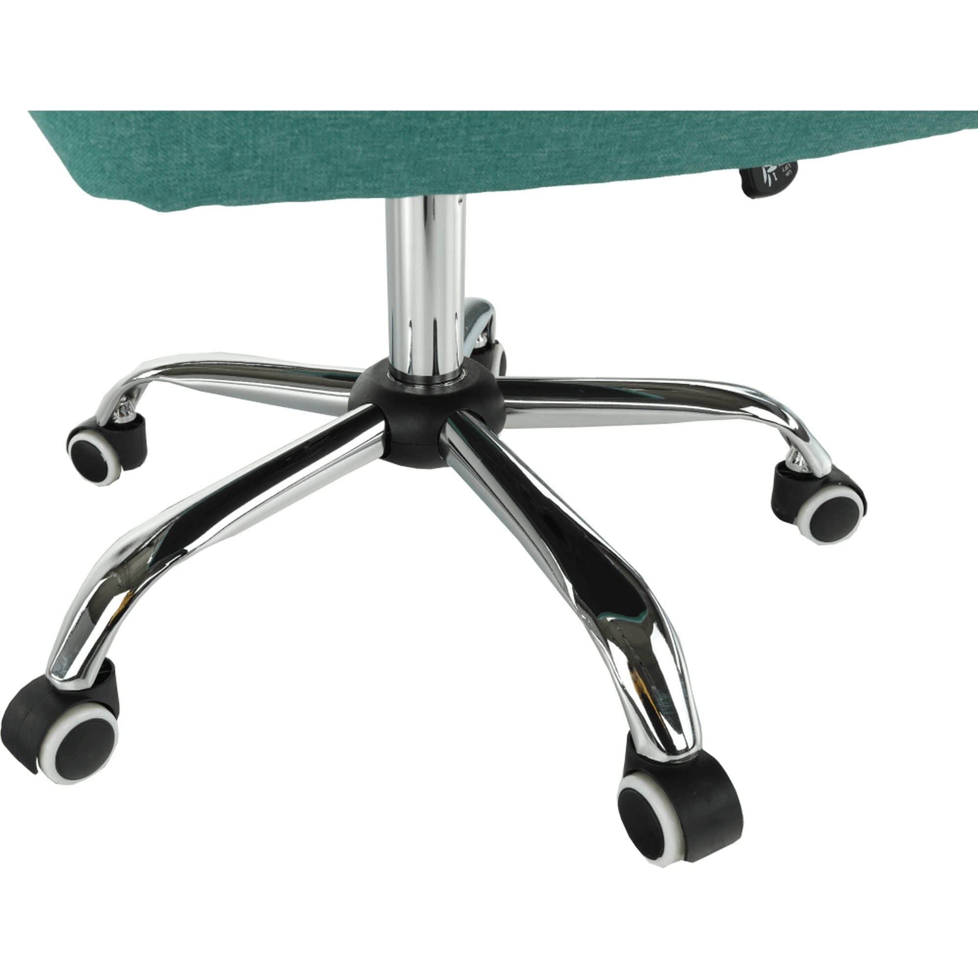 Scaun MORGEN, verde/crom, stofa clasica/metal, 51x64x93/103 cm