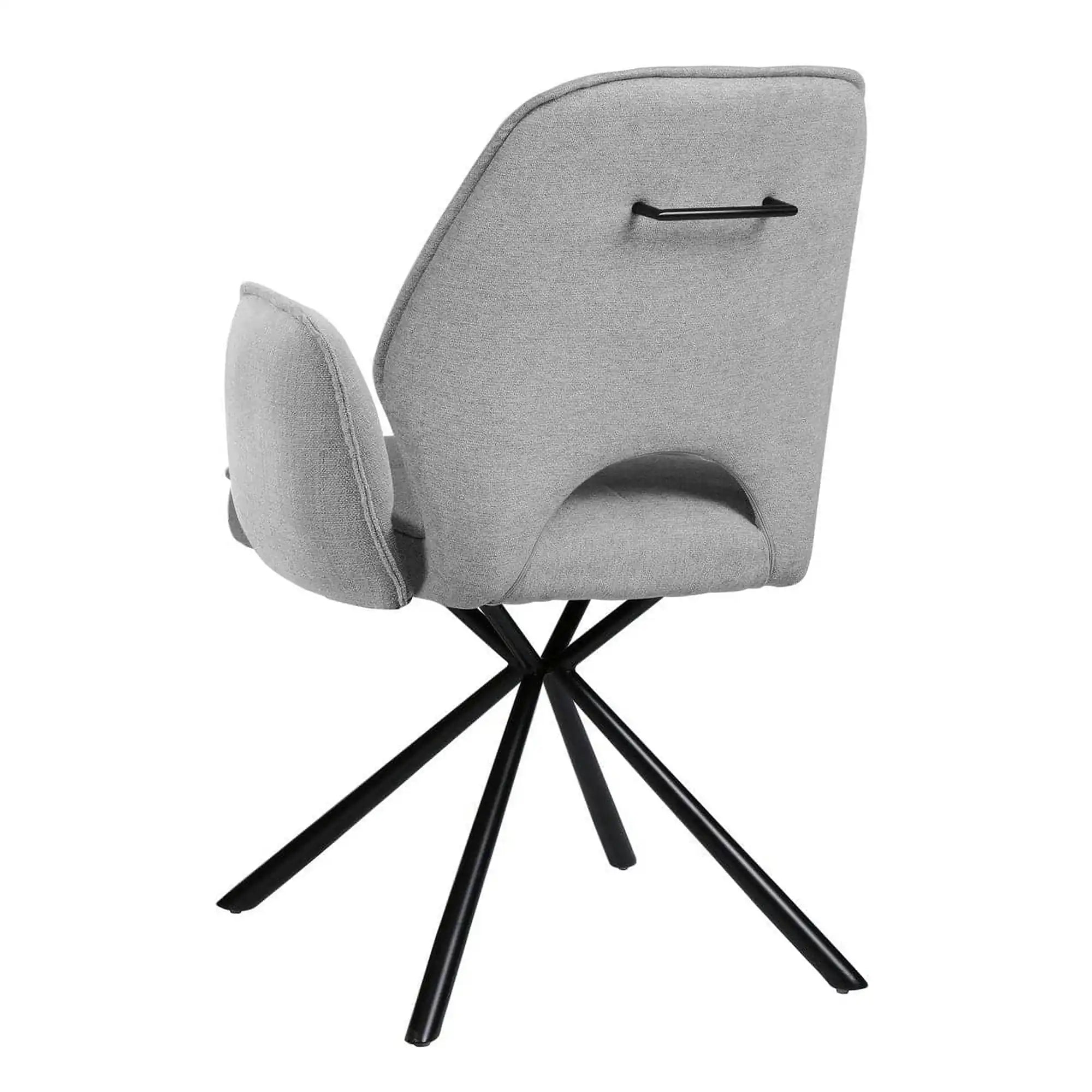 Scaun NELE structura metalica, gri, 61x61x48/86