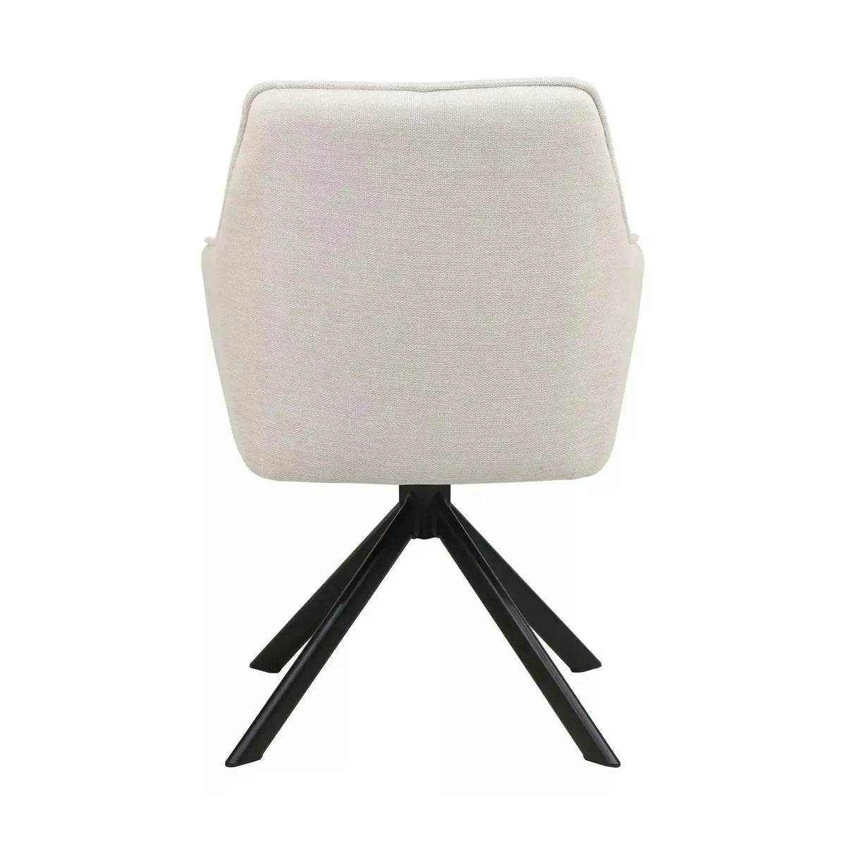 Scaun NOTTI, bej deschis/negru, stofa clasica/metal, 55x62x83 cm