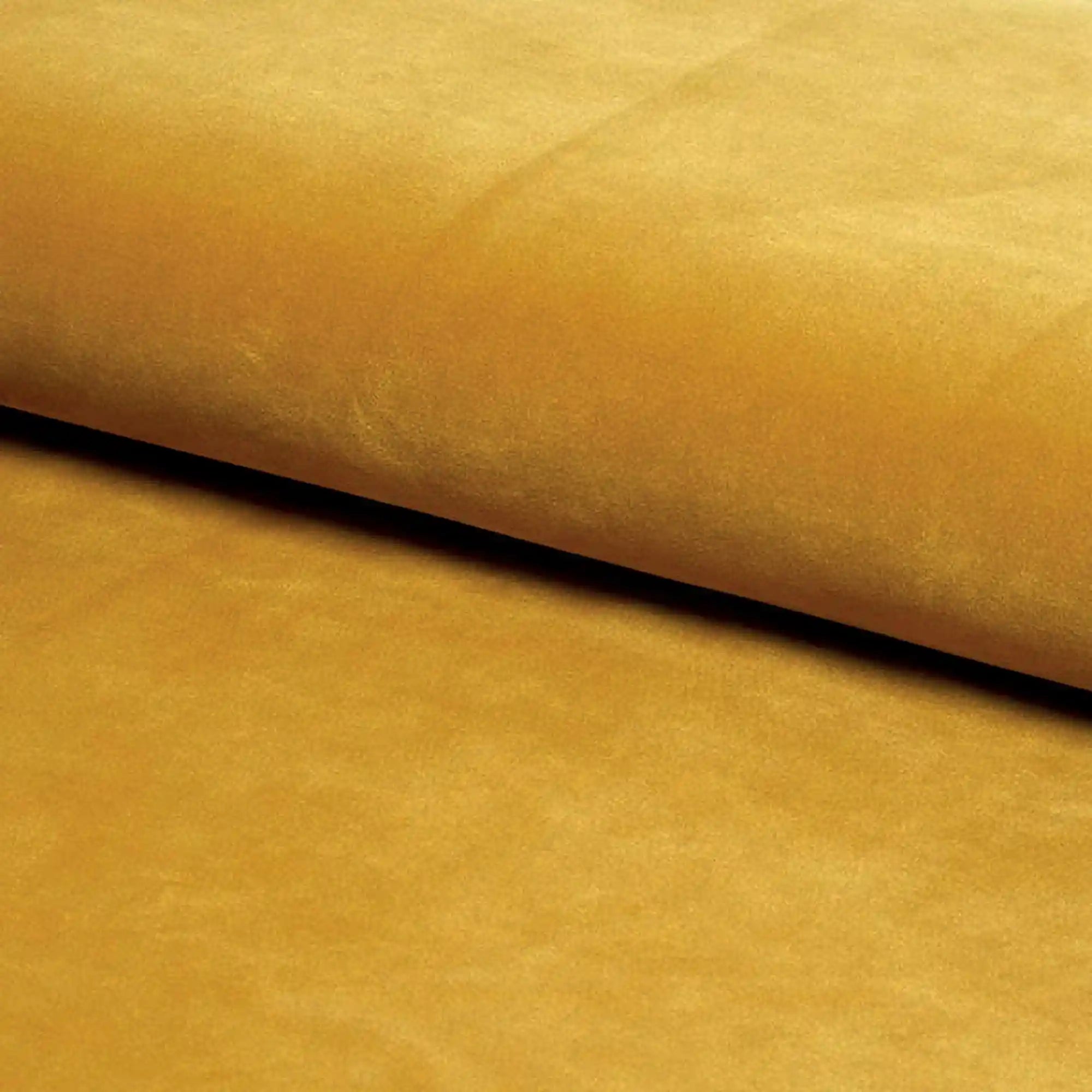 Scaun NUVO, galben mustar/negru, stofa catifelata/metal, 62x47x86 cm