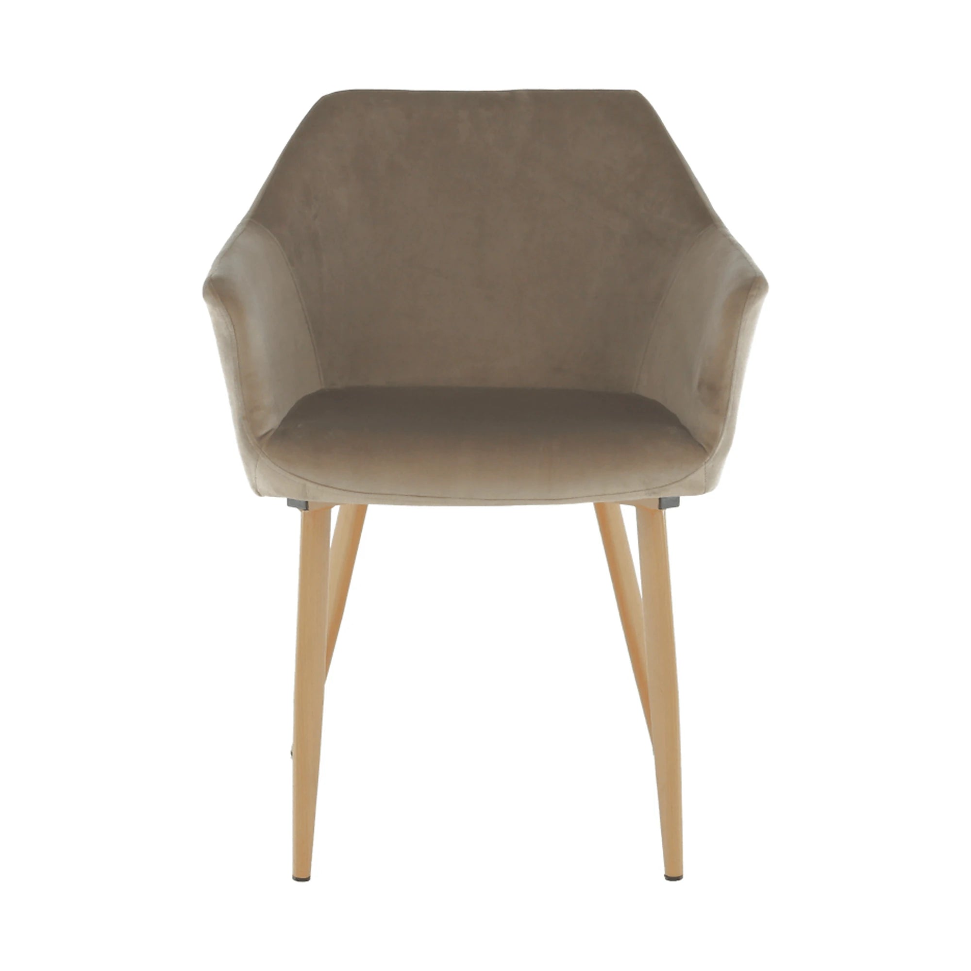 Scaun ODOVEL, grej/fag, stofa catifelata/metal, 56x63x82 cm