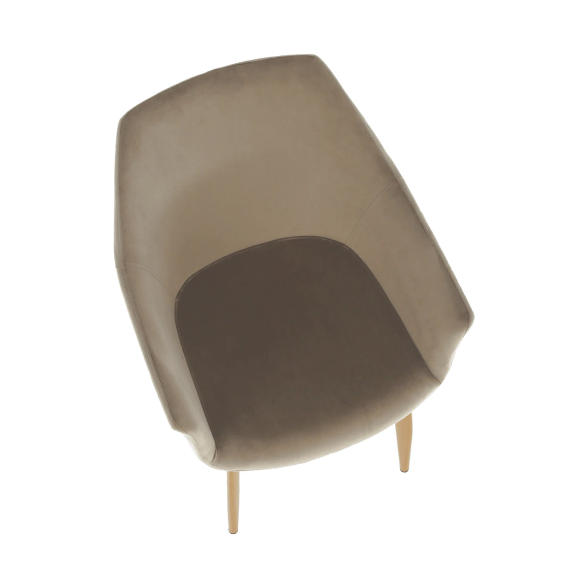 Scaun ODOVEL, grej/fag, stofa catifelata/metal, 56x63x82 cm