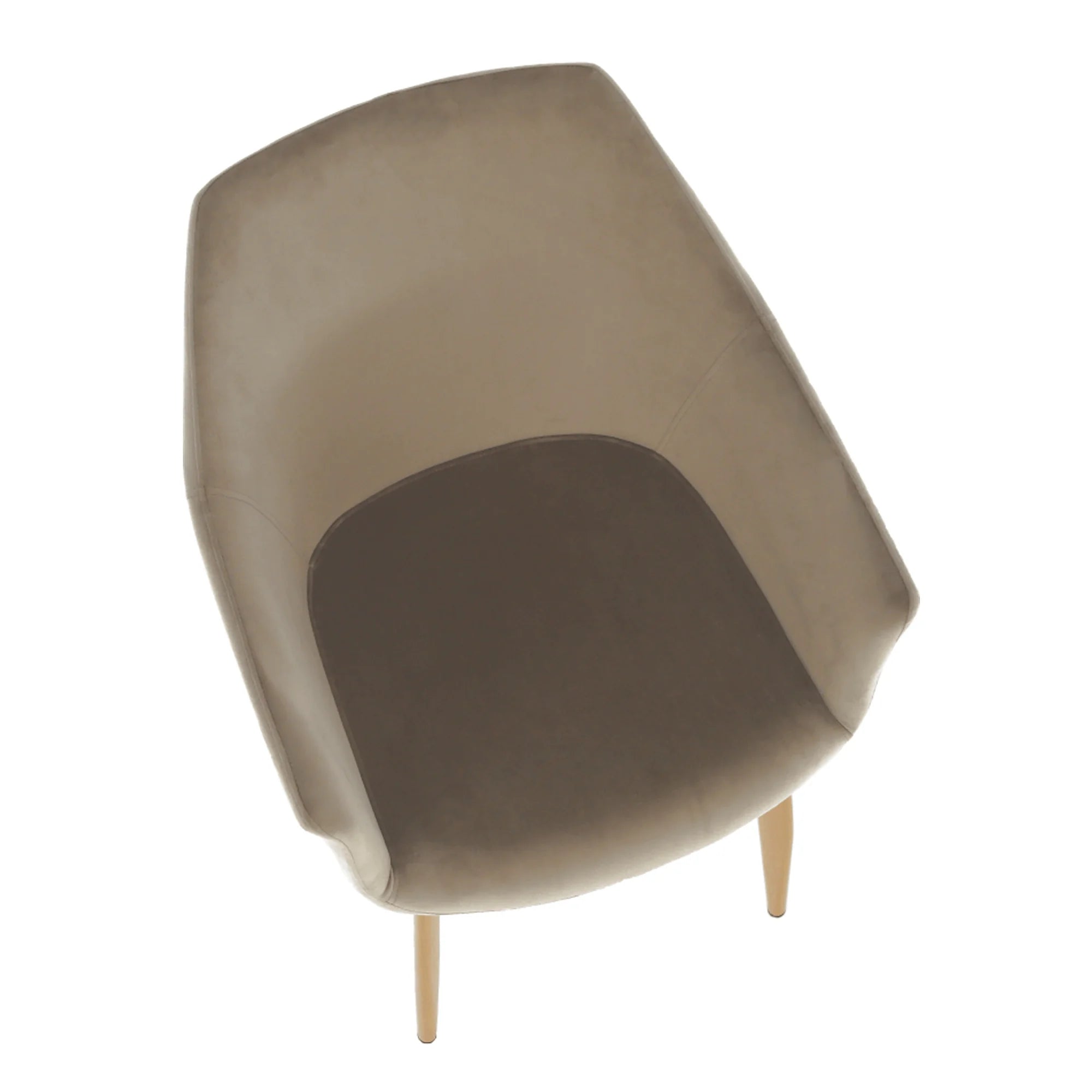 Scaun ODOVEL, grej/fag, stofa catifelata/metal, 56x63x82 cm