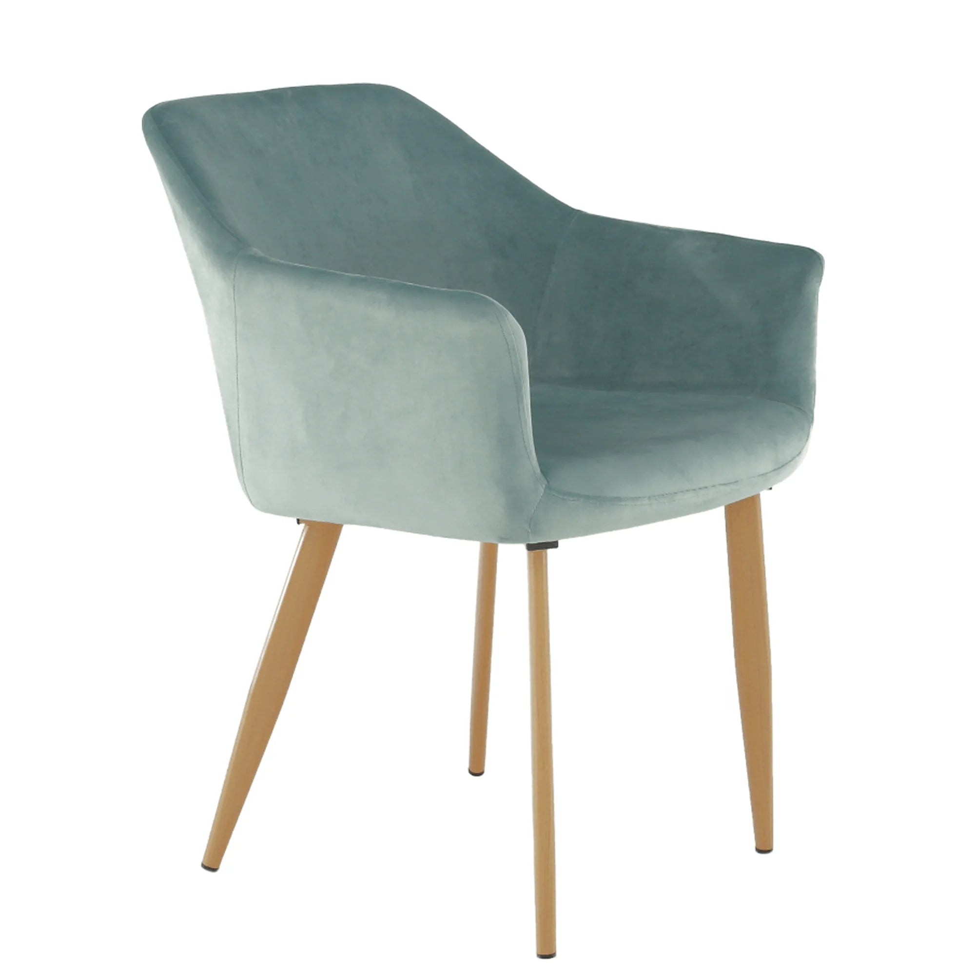 Scaun ODOVEL, menta/fag, tesatura/metal, 56x63x82 cm